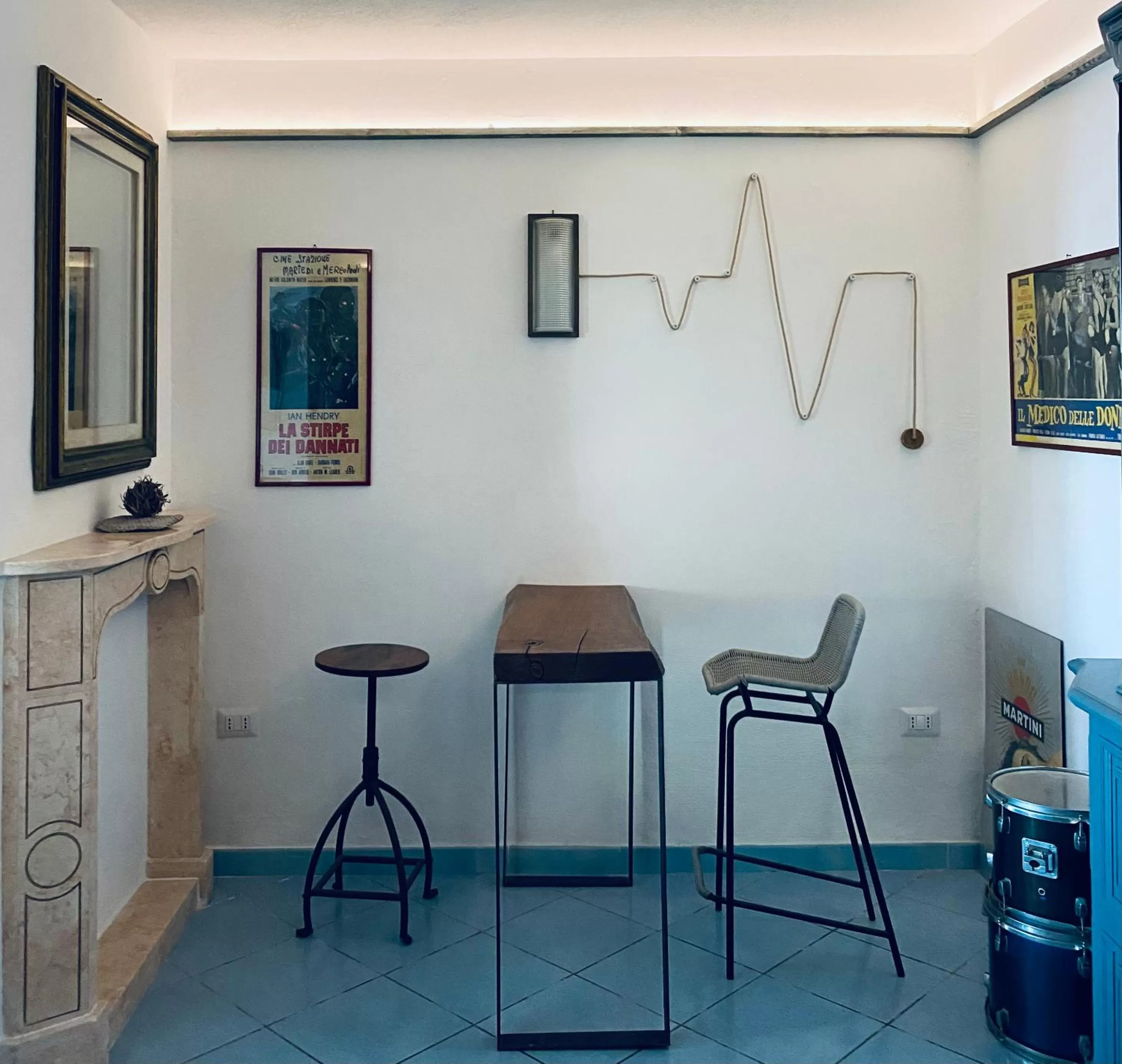 Dining area in Black Market Hotel