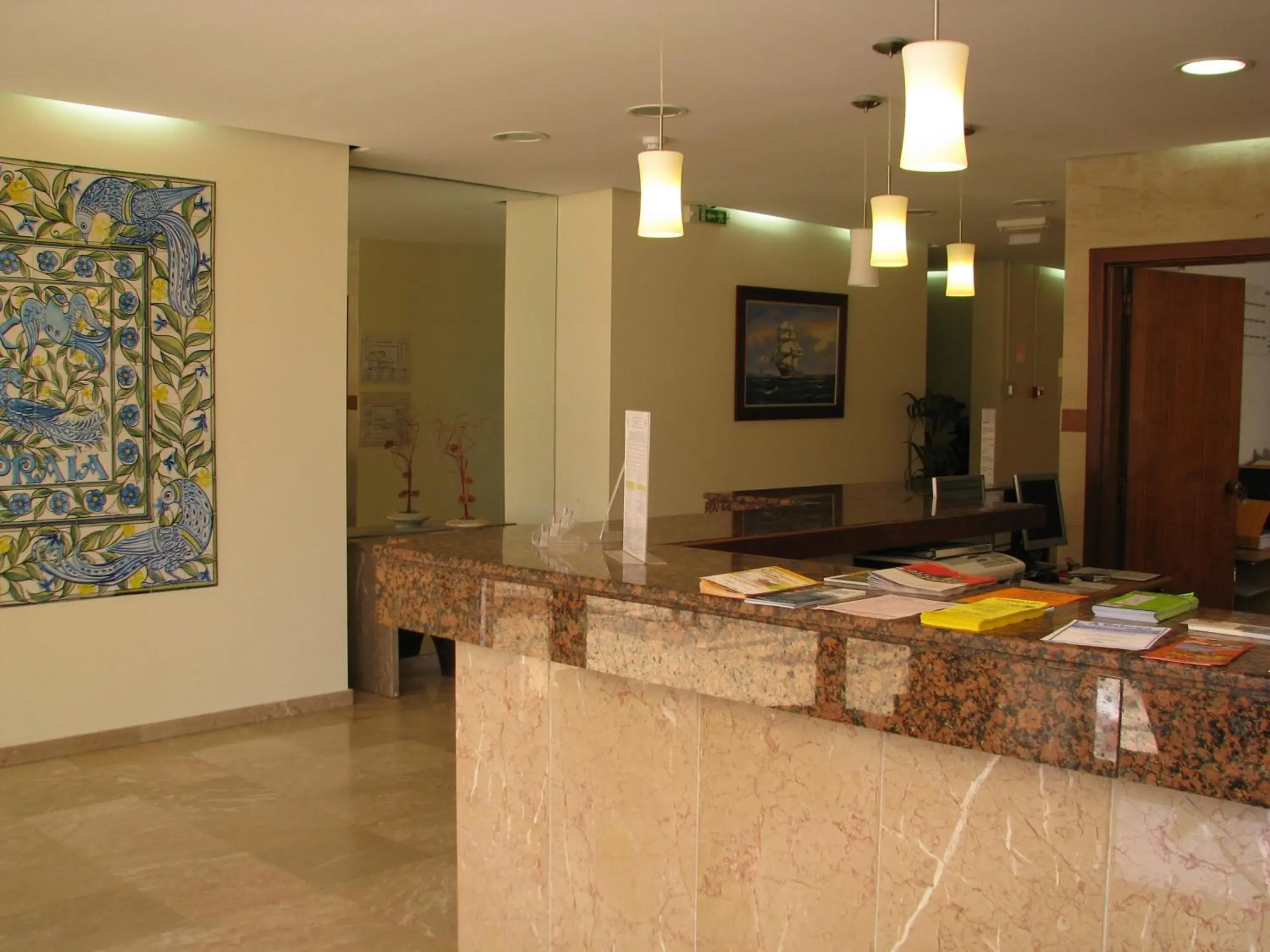 Lobby or reception in Hotel Avenida Praia