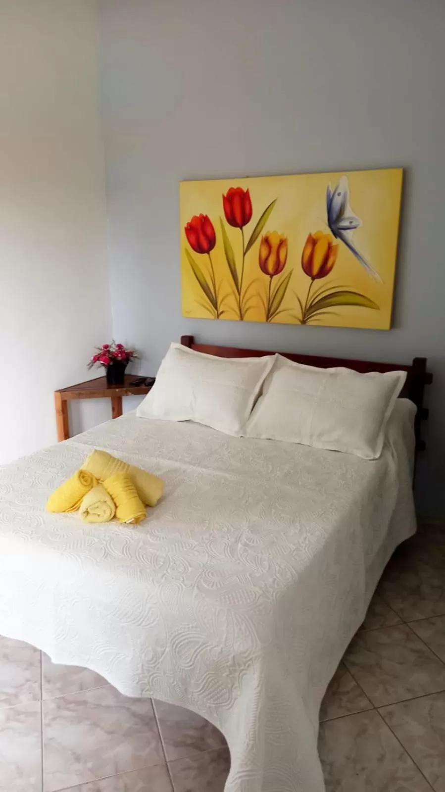 Bed in Pousada Recanto Das Emerências