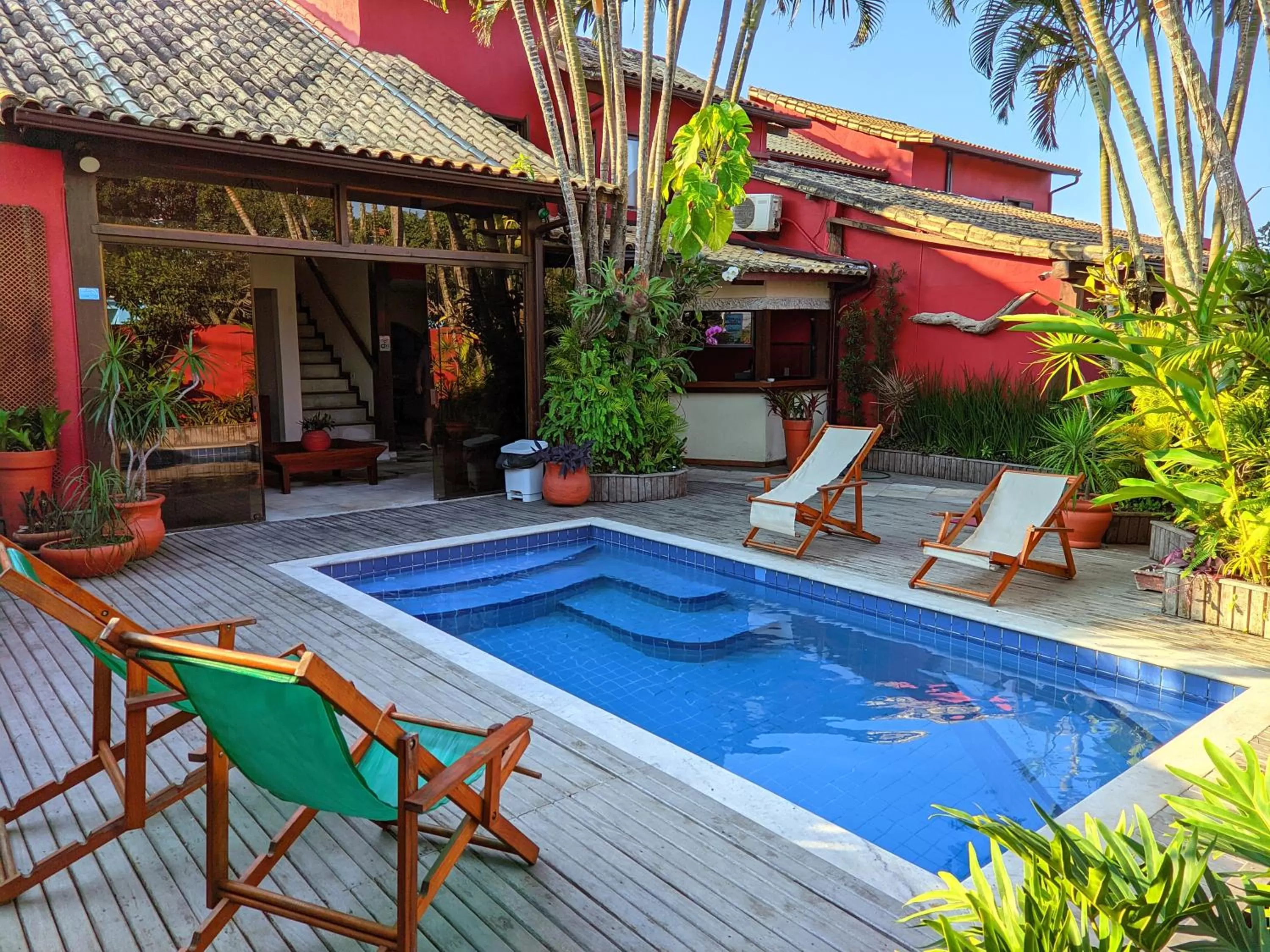 Swimming pool in Pousada Villegaignon