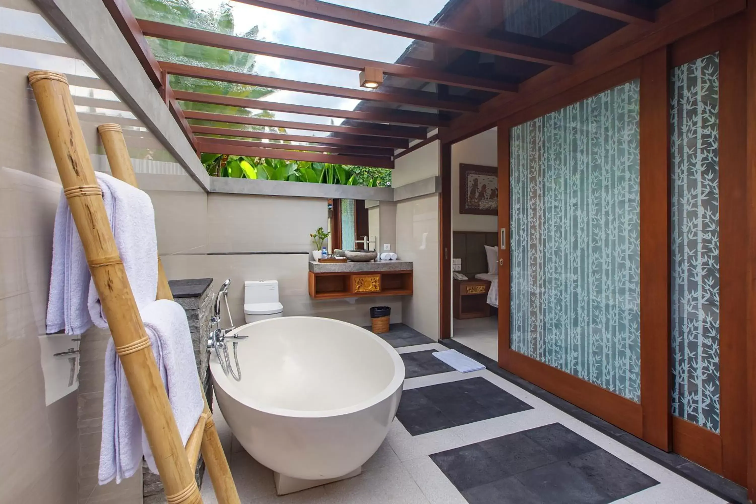 Bathroom in Alam Wayang Ubud - CHSE Certified Bathroom in Alam Wayang Ubud - CHSE Certified