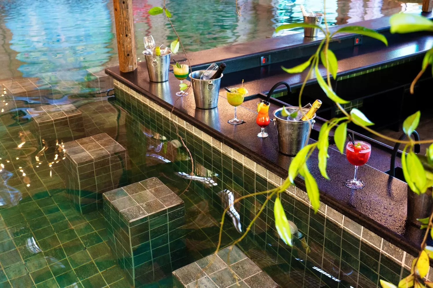 Pool view in Hotel Villa Lobos Spa Romantik