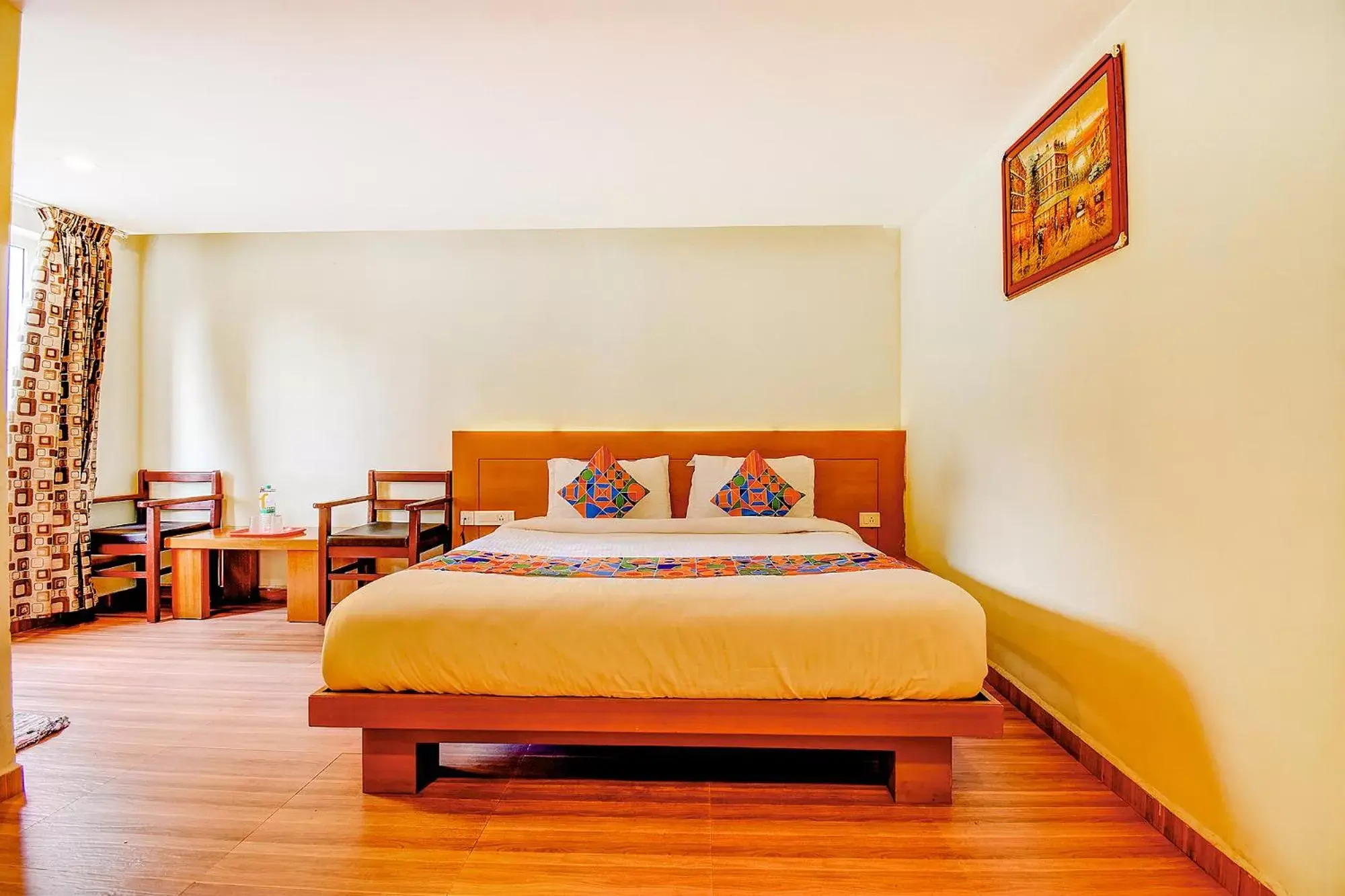 Photo of the whole room, Bed in FabHotel Abirami Grand Inn