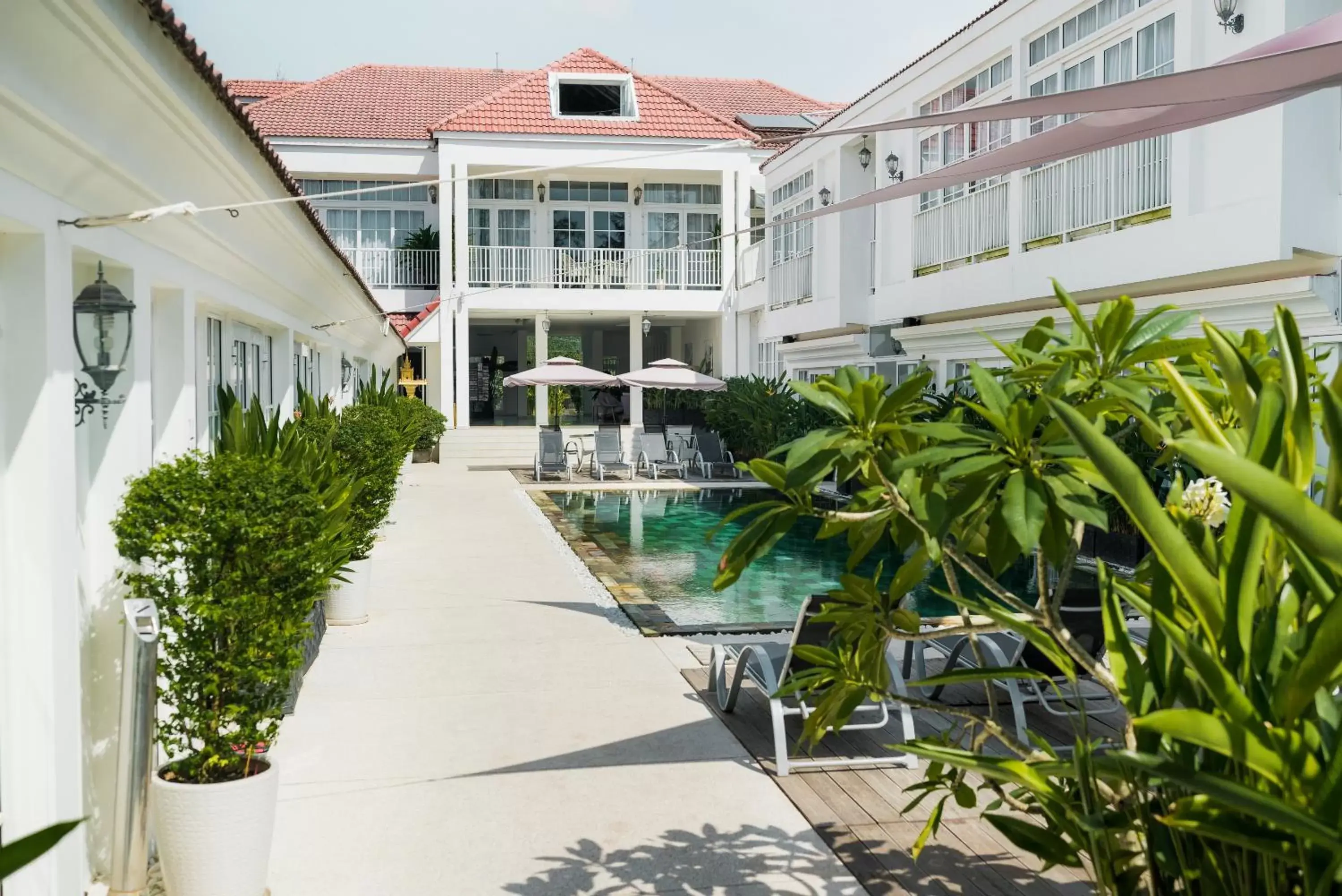 Swimming pool, Property Building in White Boutique Hotel and Residences