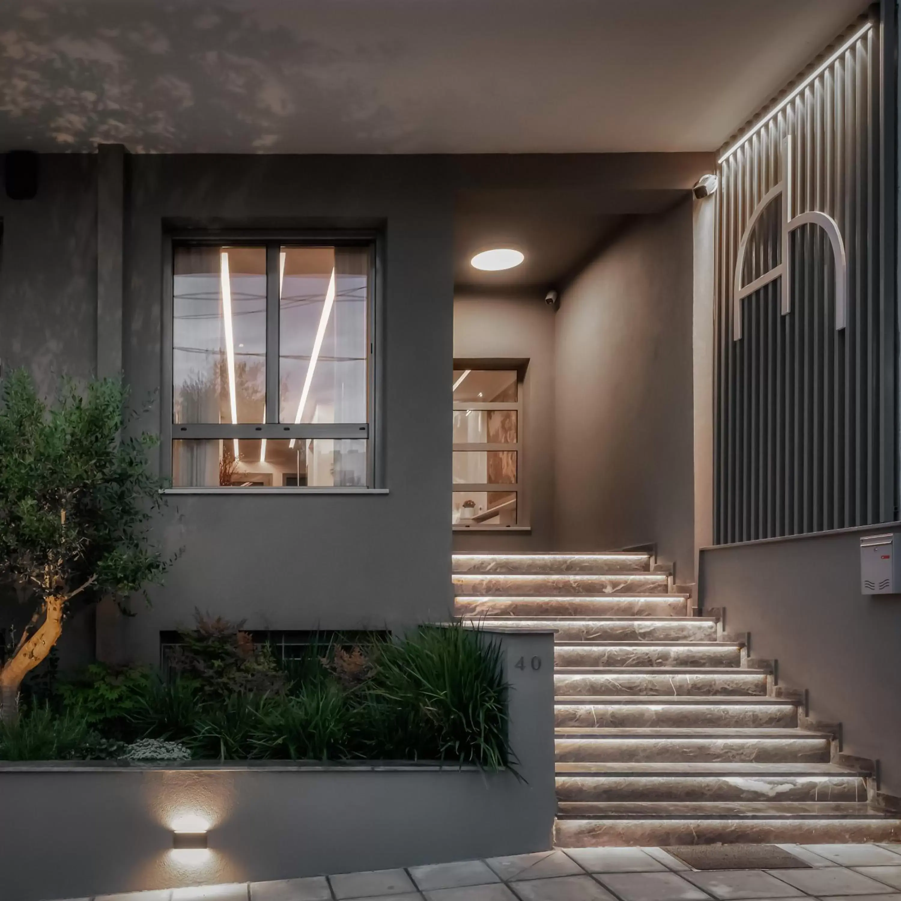 Facade/entrance in Athens Hill Luxury Apartments