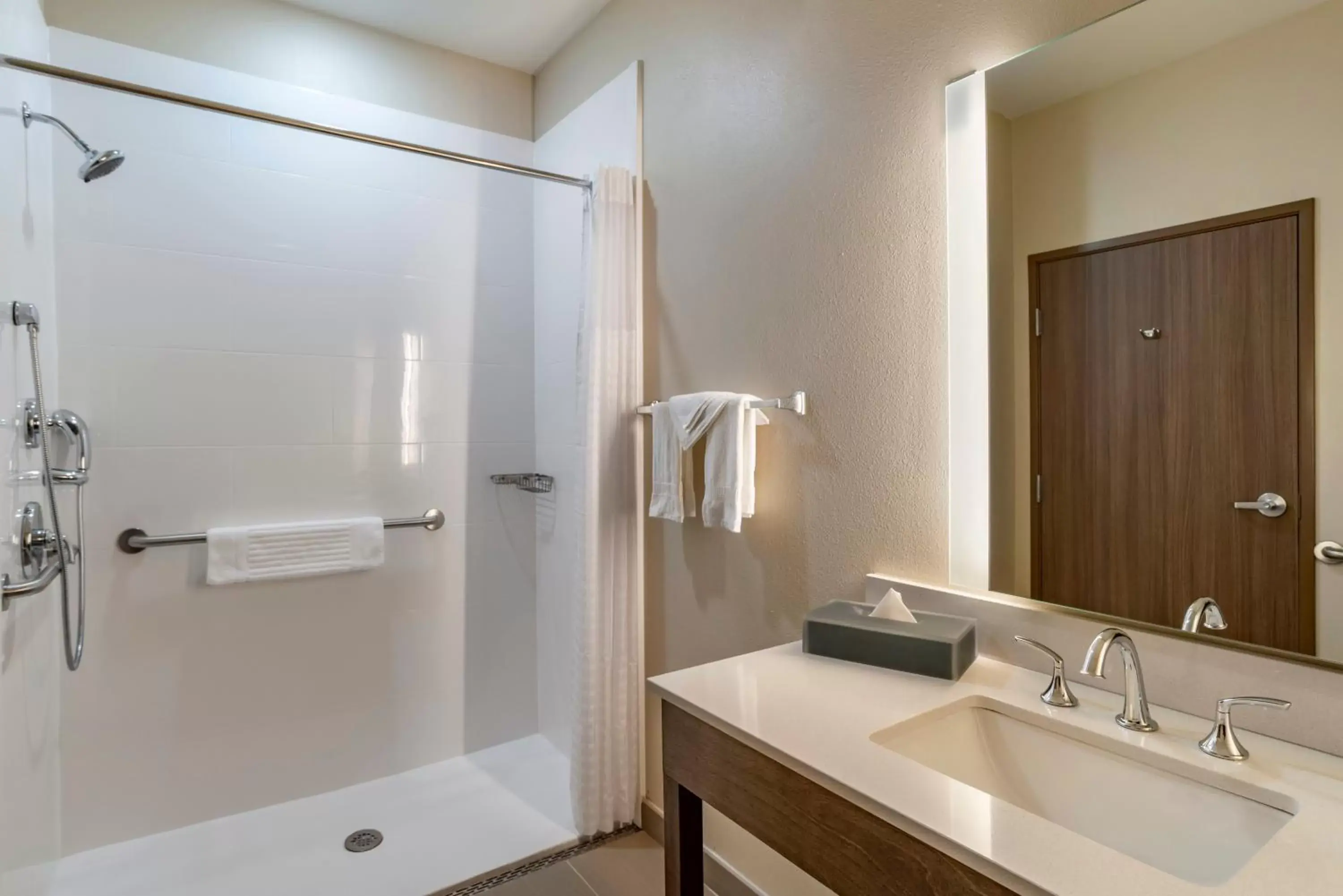 King Room with Roll-In Shower - Accessible/Non-Smoking in Comfort Inn & Suites Downtown near University King Room with Roll-In Shower - Accessible/Non-Smoking in Comfort Inn & Suites Downtown near University
