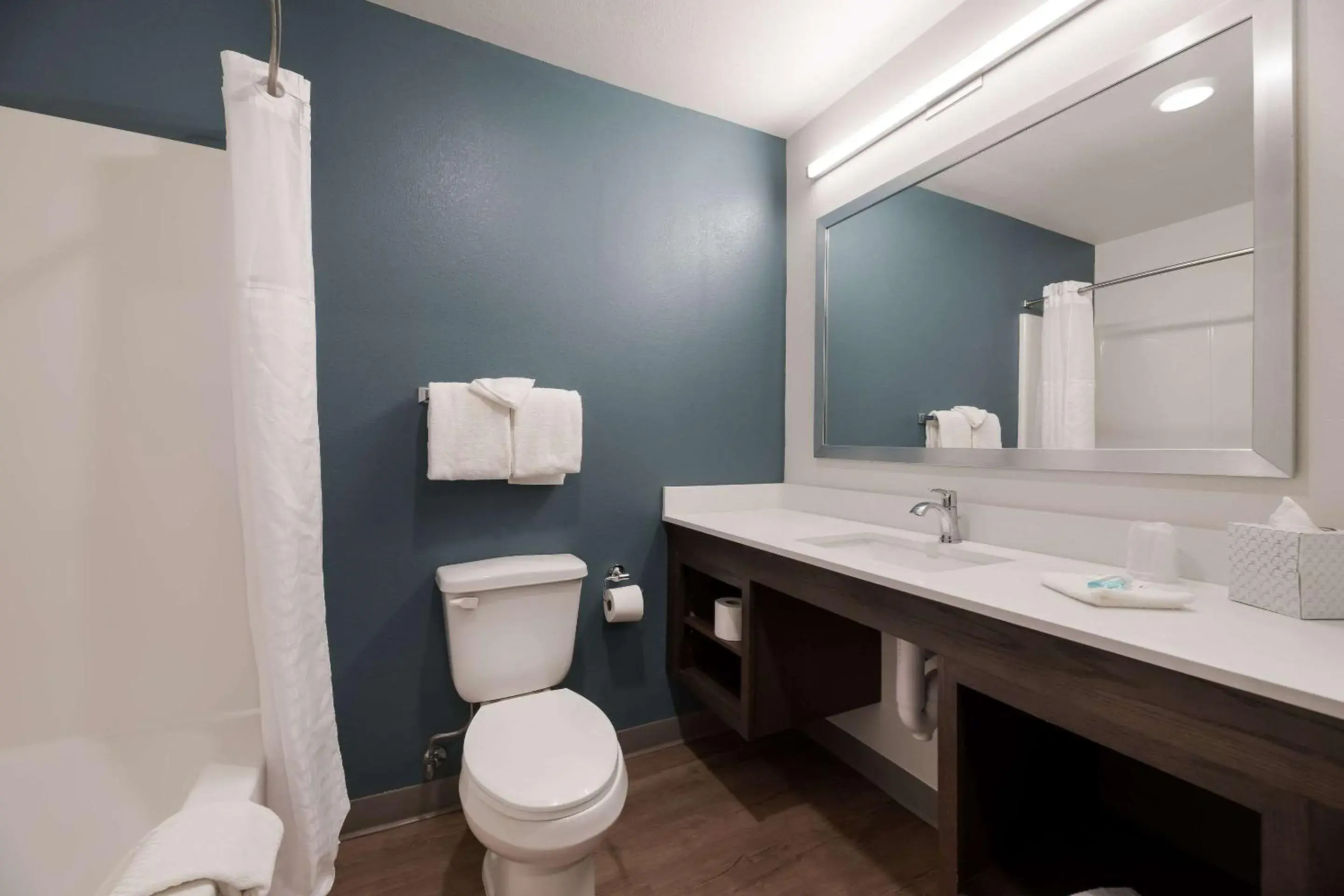 Bathroom in WoodSpring Suites Phoenix-Deer Valley