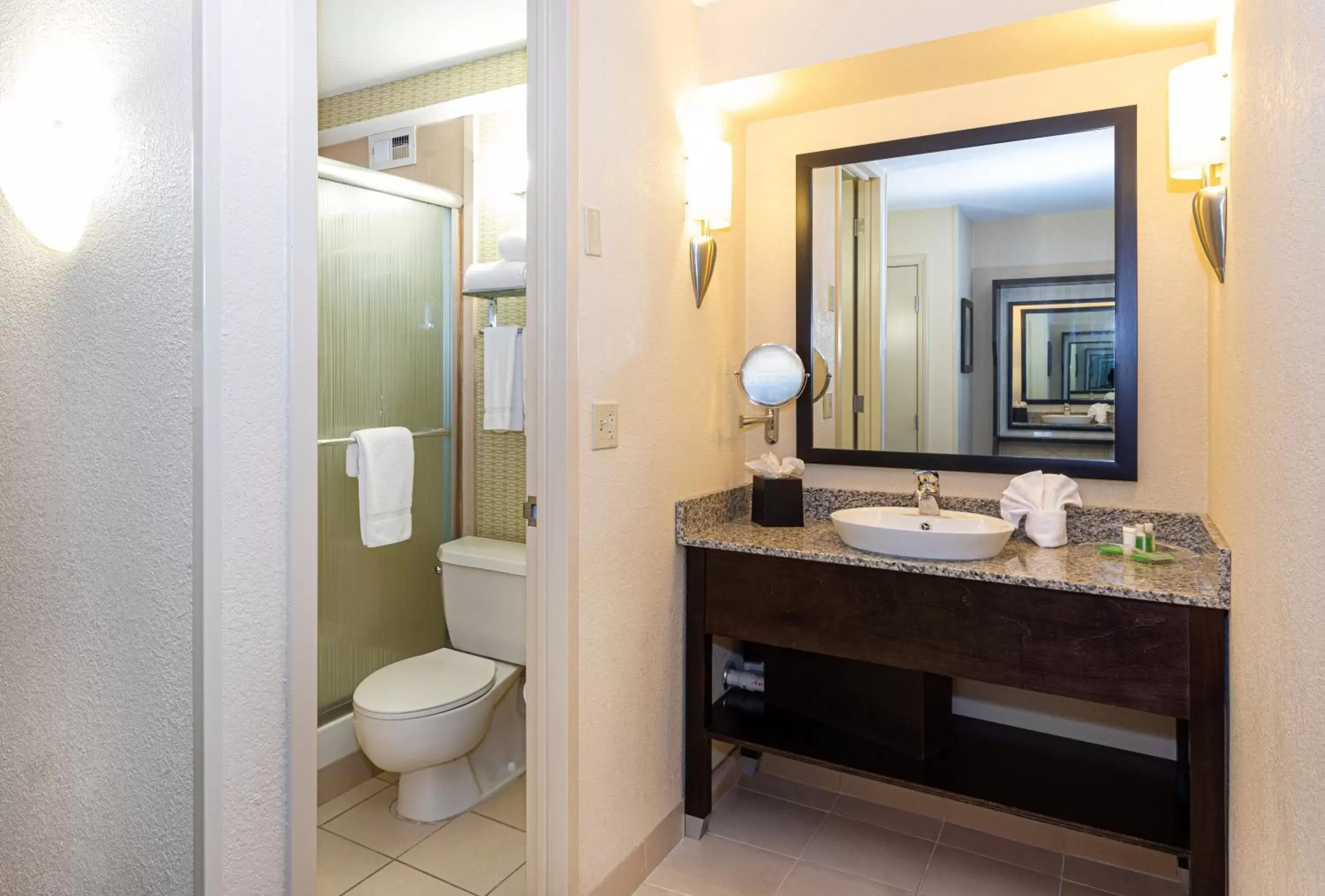 Bathroom in Holiday Inn St. Louis Airport West Earth City, an IHG Hotel