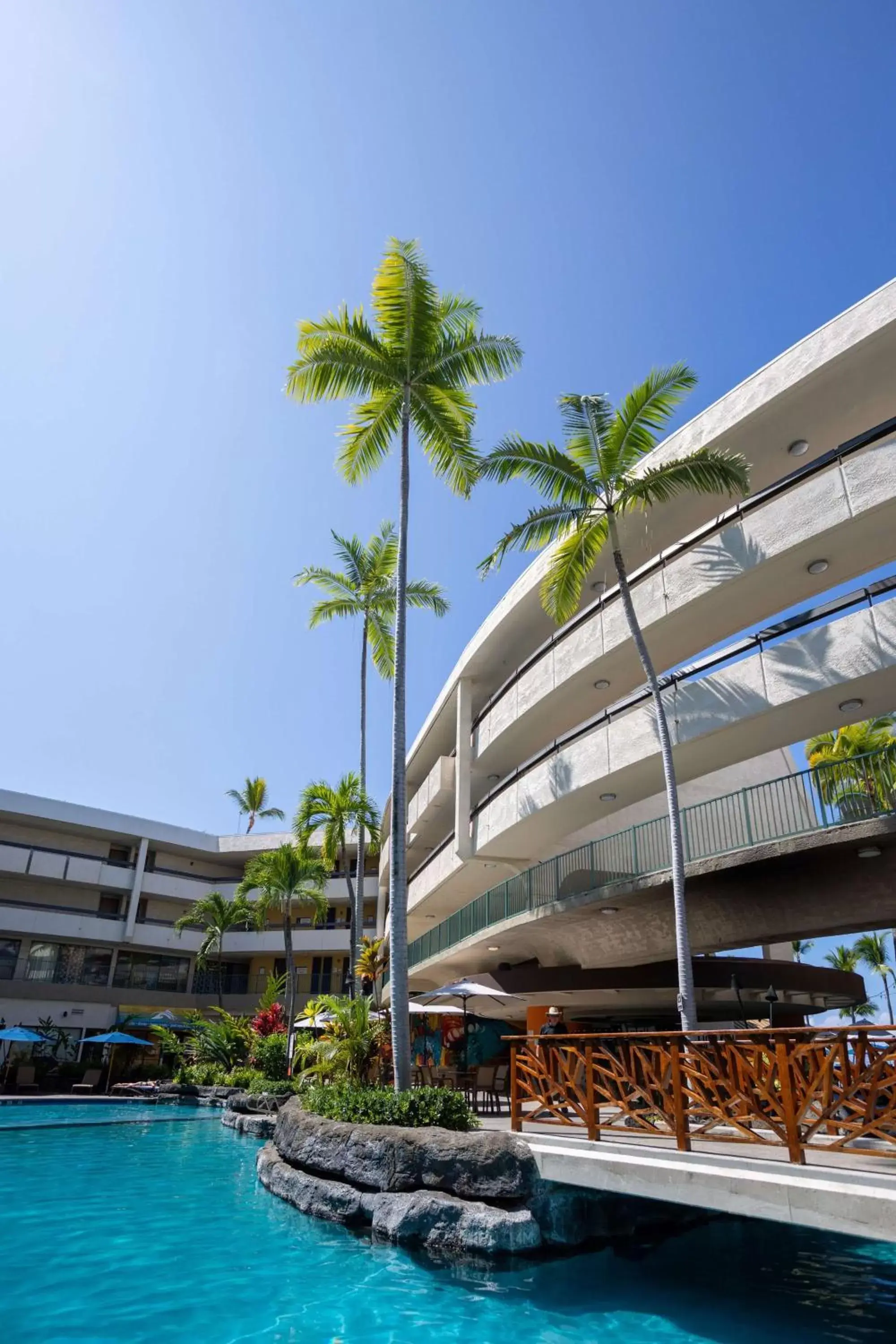 Pool view, Property Building in Outrigger Kona Resort and Spa