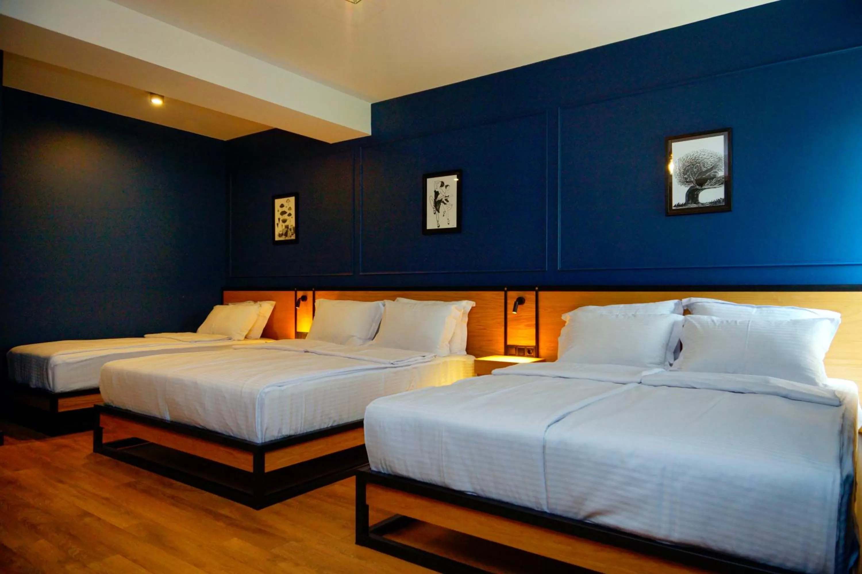 Bed in Borjomi Bridge Hotel