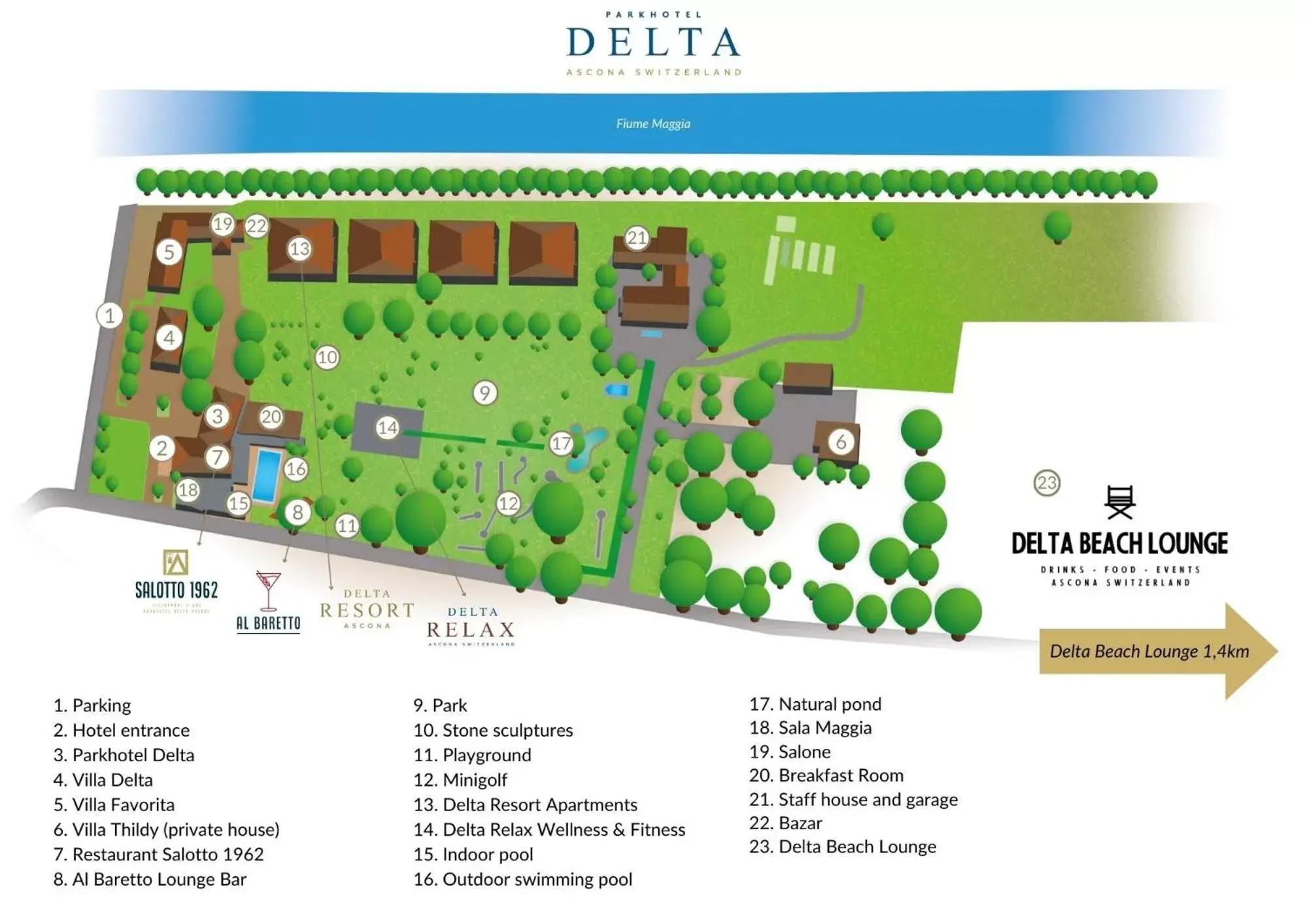 Property building, Floor Plan in Parkhotel Delta, Wellbeing Resort