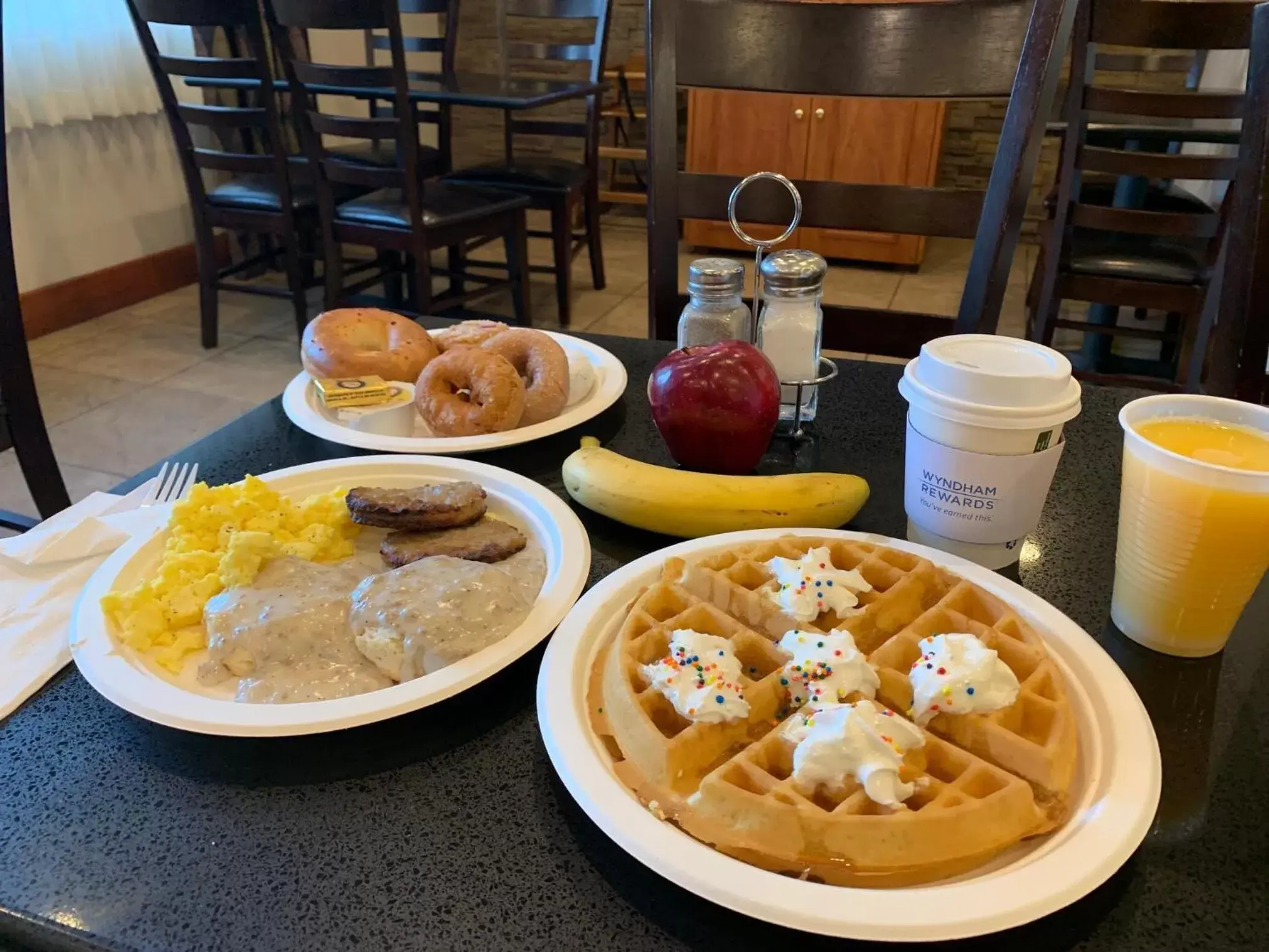 Continental breakfast in Ramada by Wyndham Portland