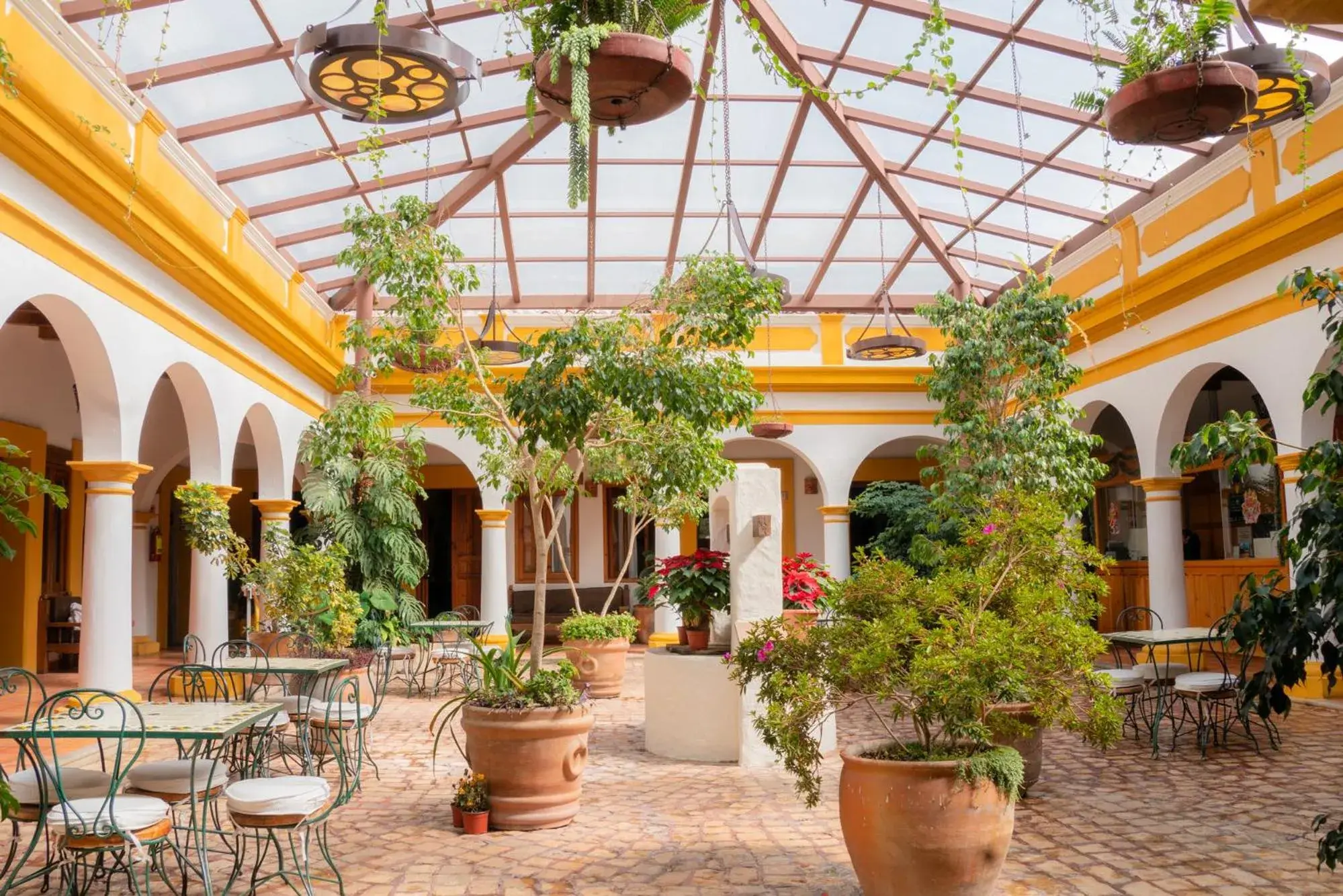 Patio in Hotel Casa Margarita