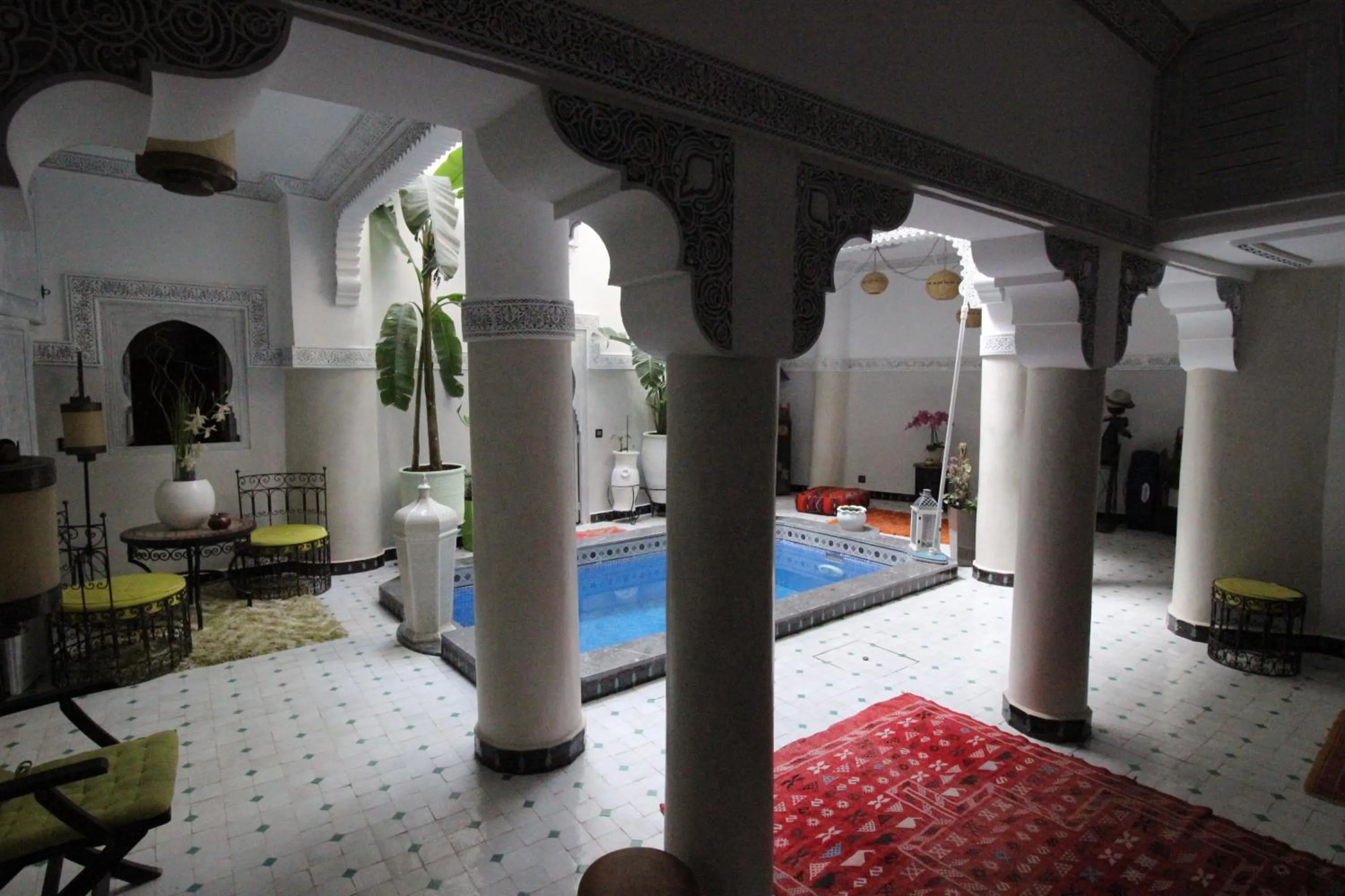 Patio, Bed in Riad Eloise