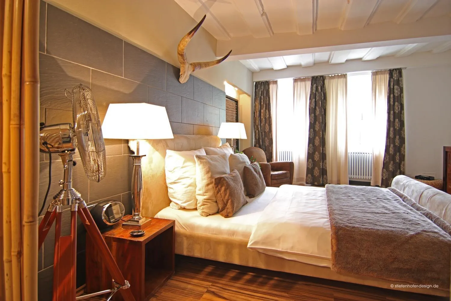 Bed in Elements Hotel