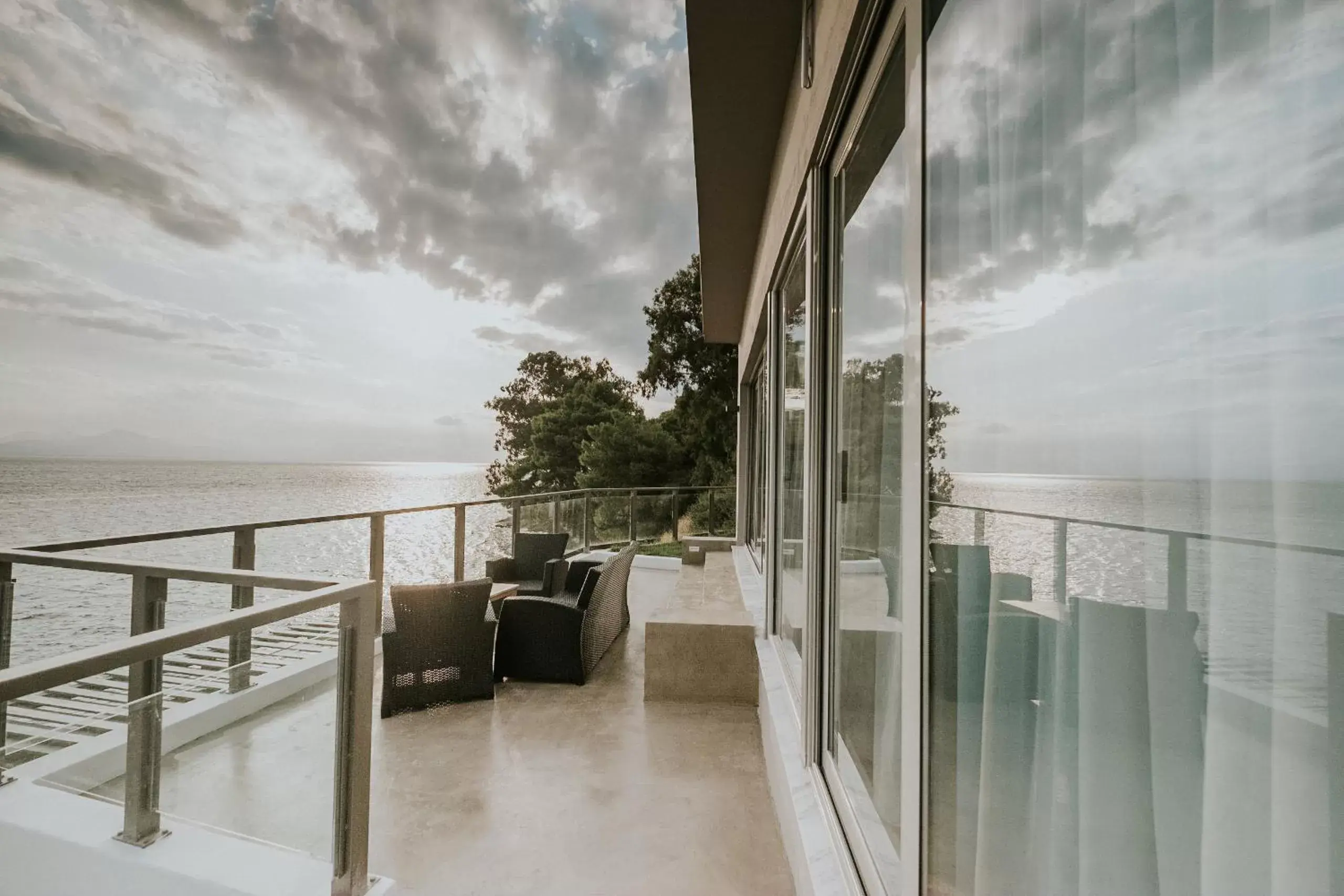 Balcony/Terrace in Pefkaki Boutique Hotel Loutraki