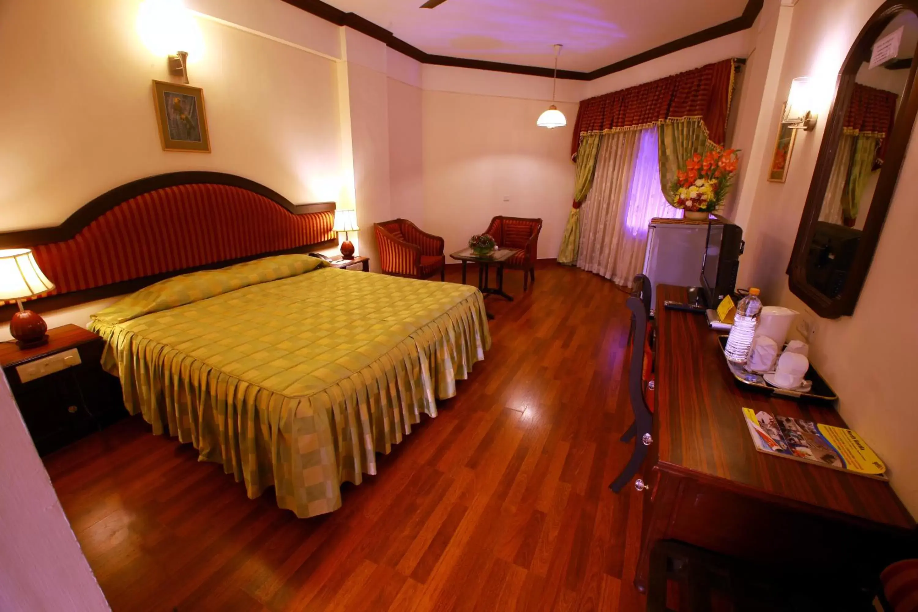 Bed in Malabar Palace