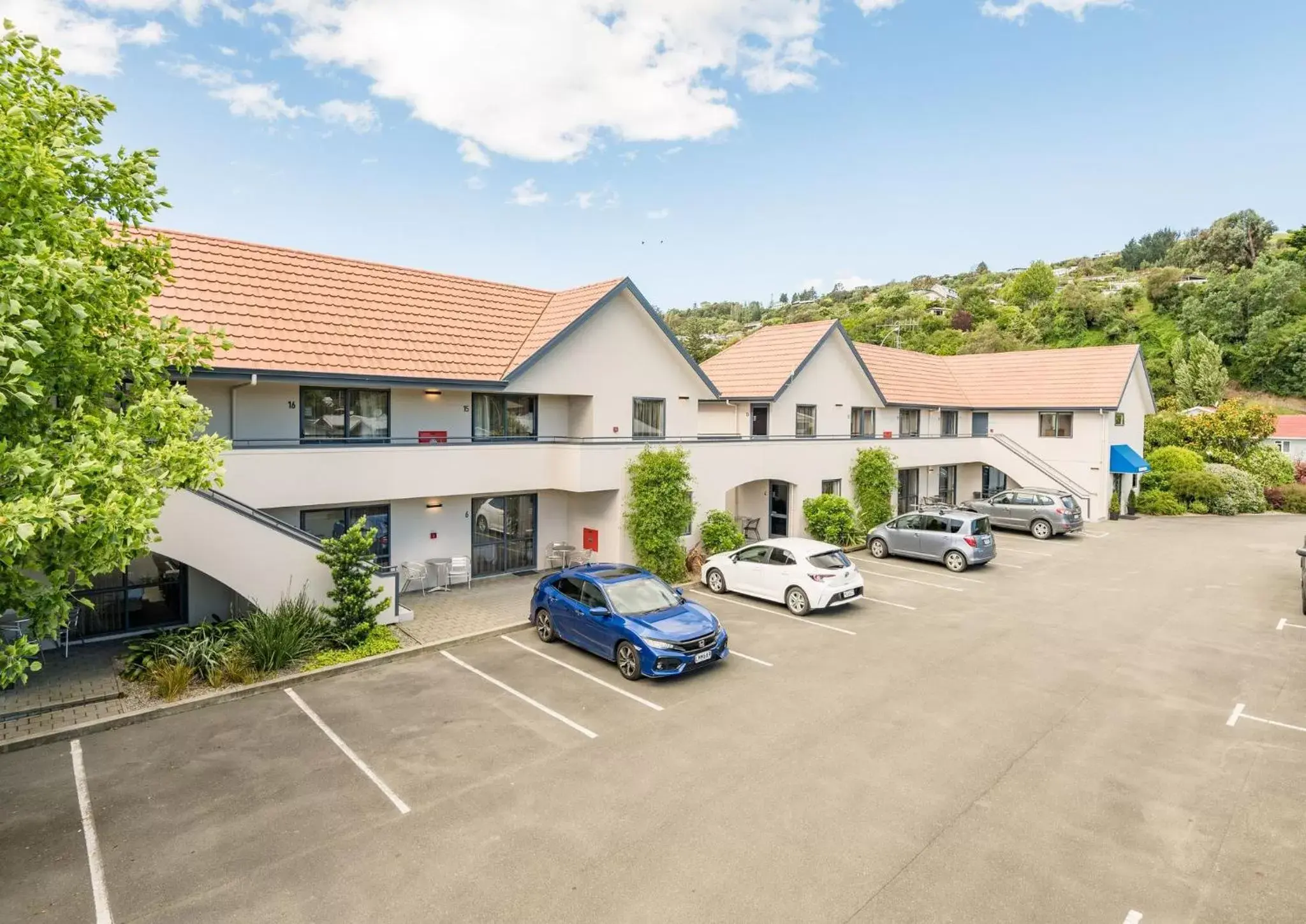 Bird's eye view, Property Building in Bella Vista Motel Nelson