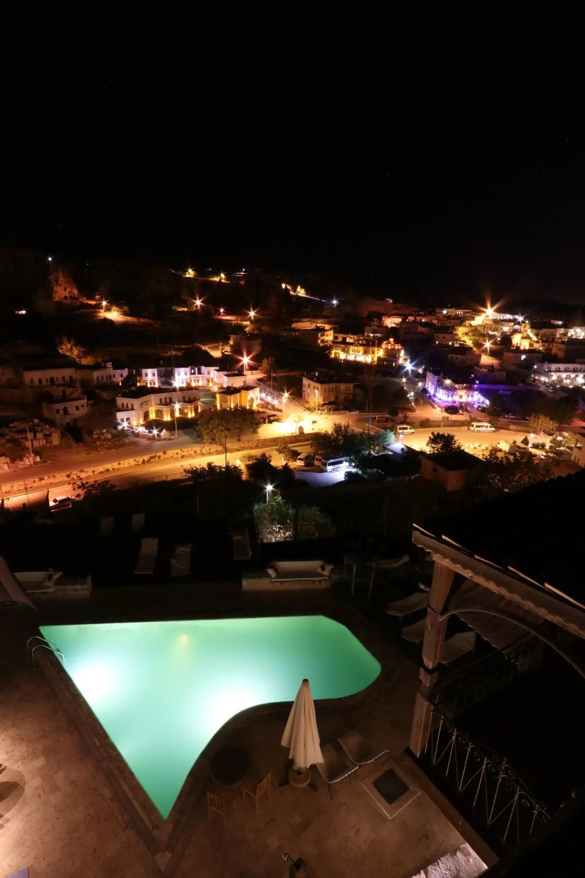 Balcony/Terrace, Pool View in Kelebek Special Cave Hotel & Spa