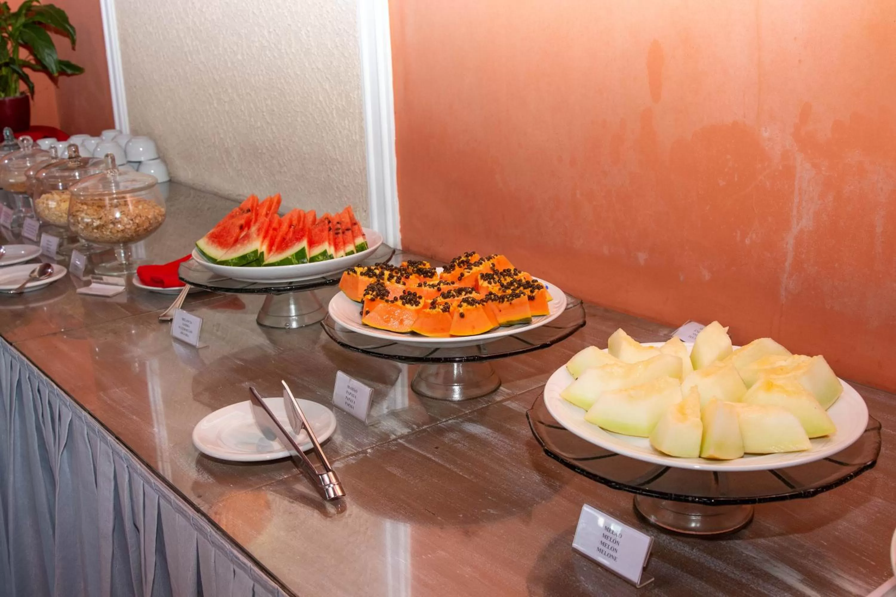 Buffet breakfast in Colonna Galapagos Garden Hotel