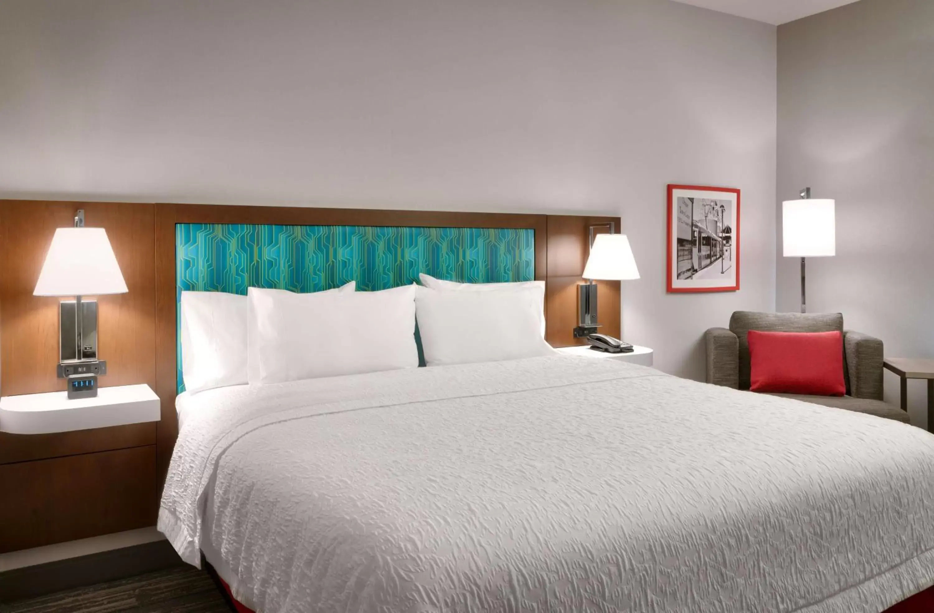 Bed in Hampton Inn Draper Salt Lake City, Ut