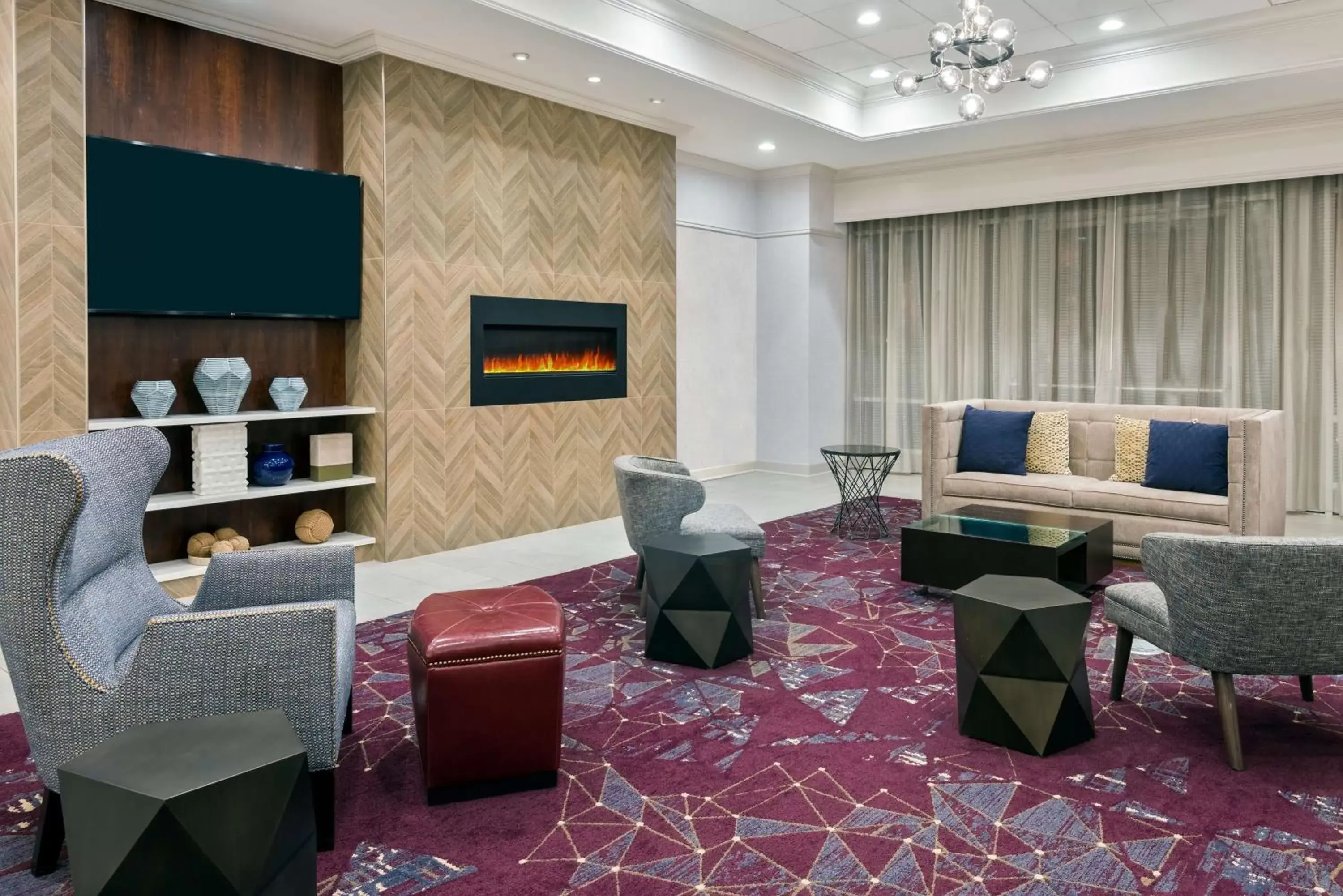 Lobby or reception, Seating Area in Hampton Inn & Suites Buffalo/Downtown