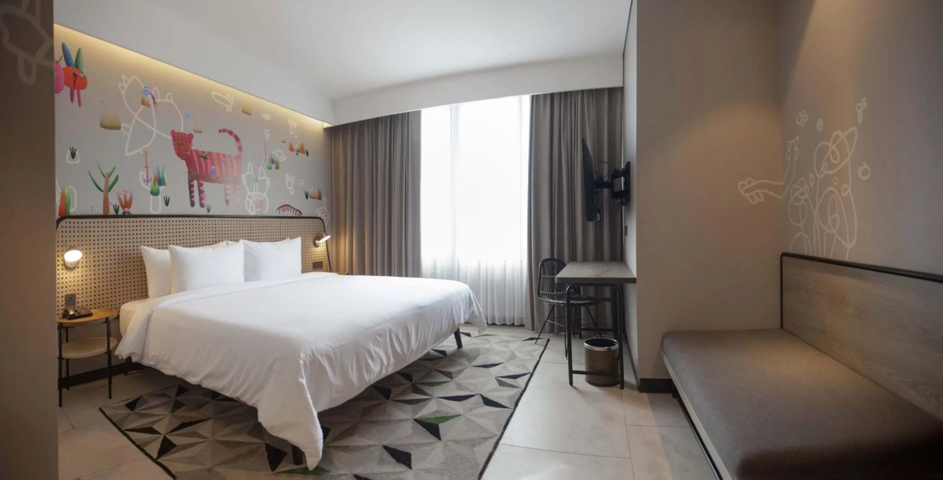 Photo of the whole room, Bed in ARTOTEL Yogyakarta