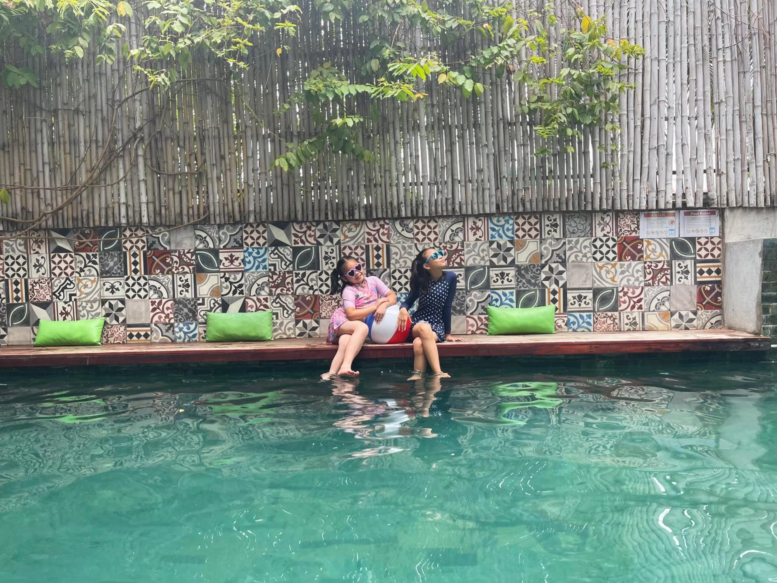 Pool view in Sarina Hotel & Villa