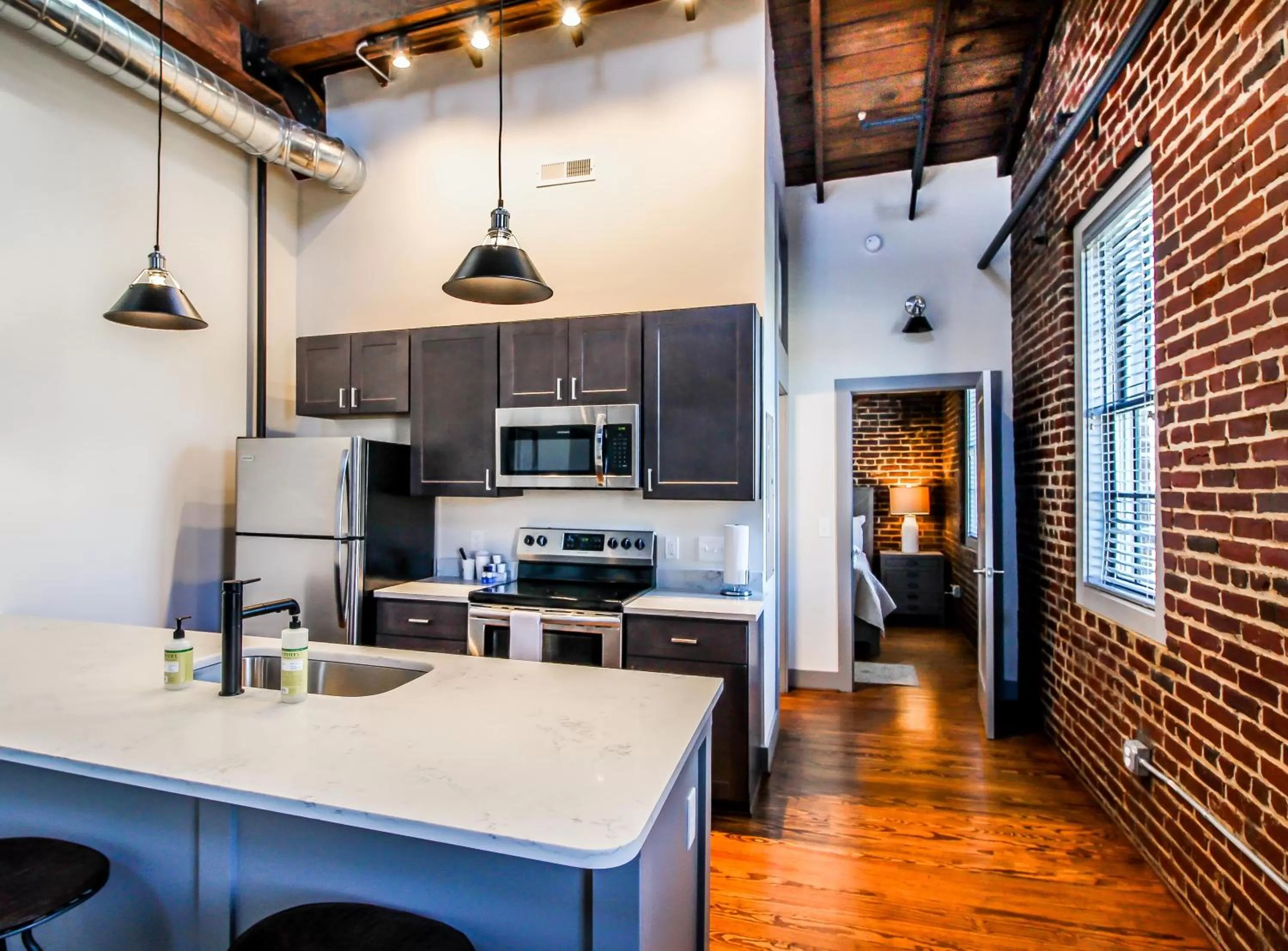 Kitchen or kitchenette in The Lofts at Downtown Salem