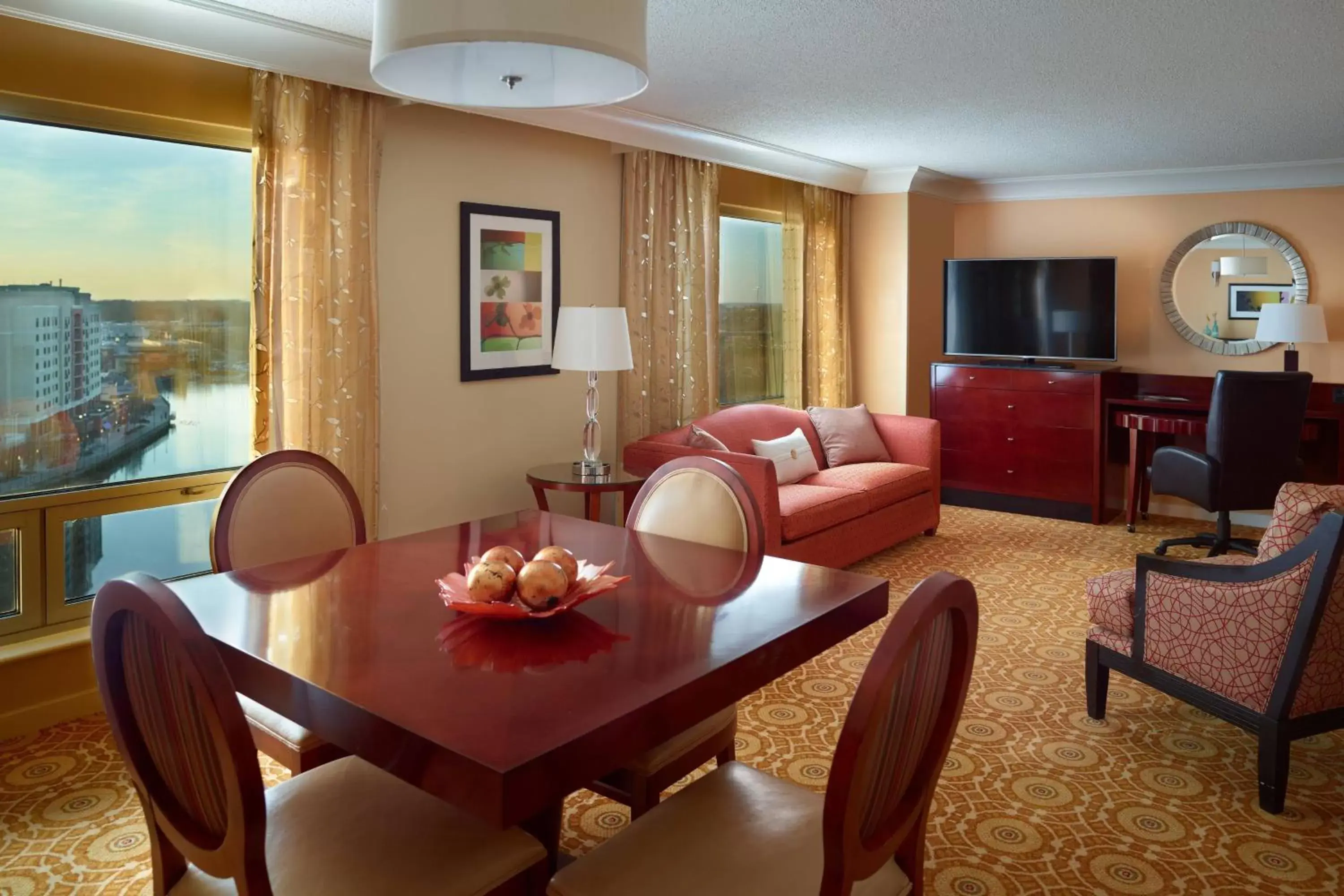 Living room, Seating Area in Gaithersburg Marriott Washingtonian Center