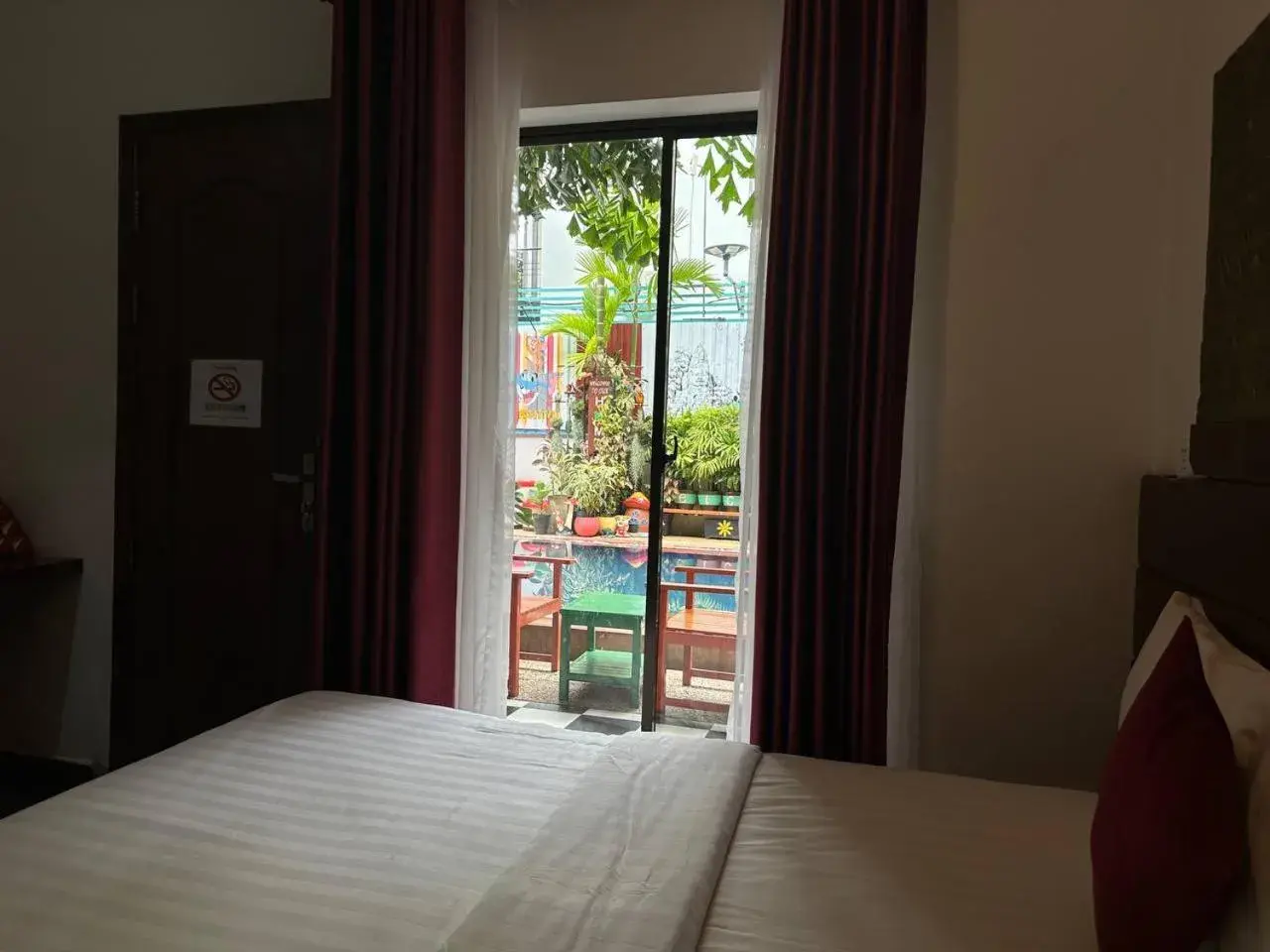 View (from property/room), Bed in Asanak D'Angkor Boutique Hotel
