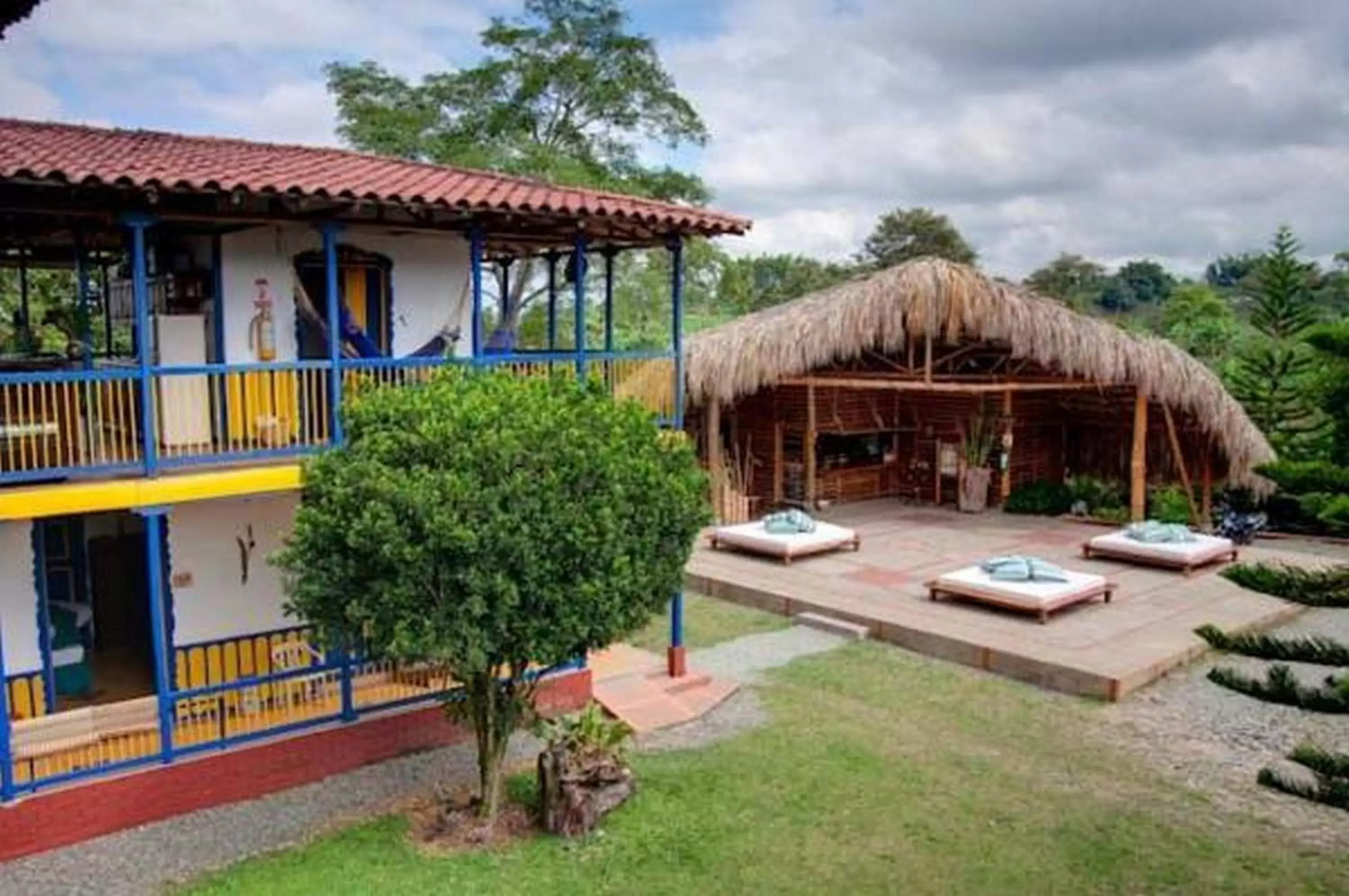 Garden view in Hotel Hacienda Combia