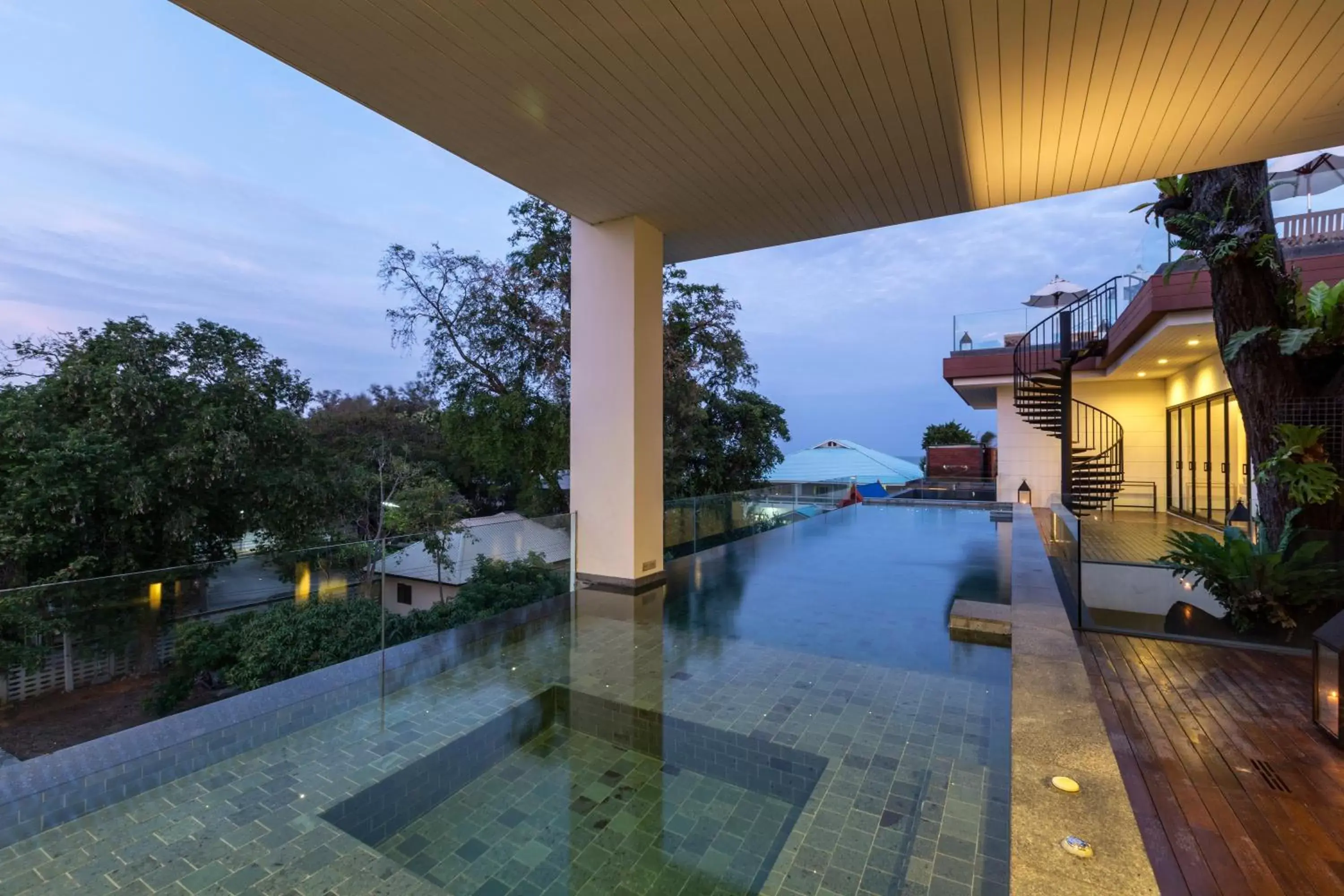 Pool view in Cape Nidhra Hotel Pool view in Cape Nidhra Hotel