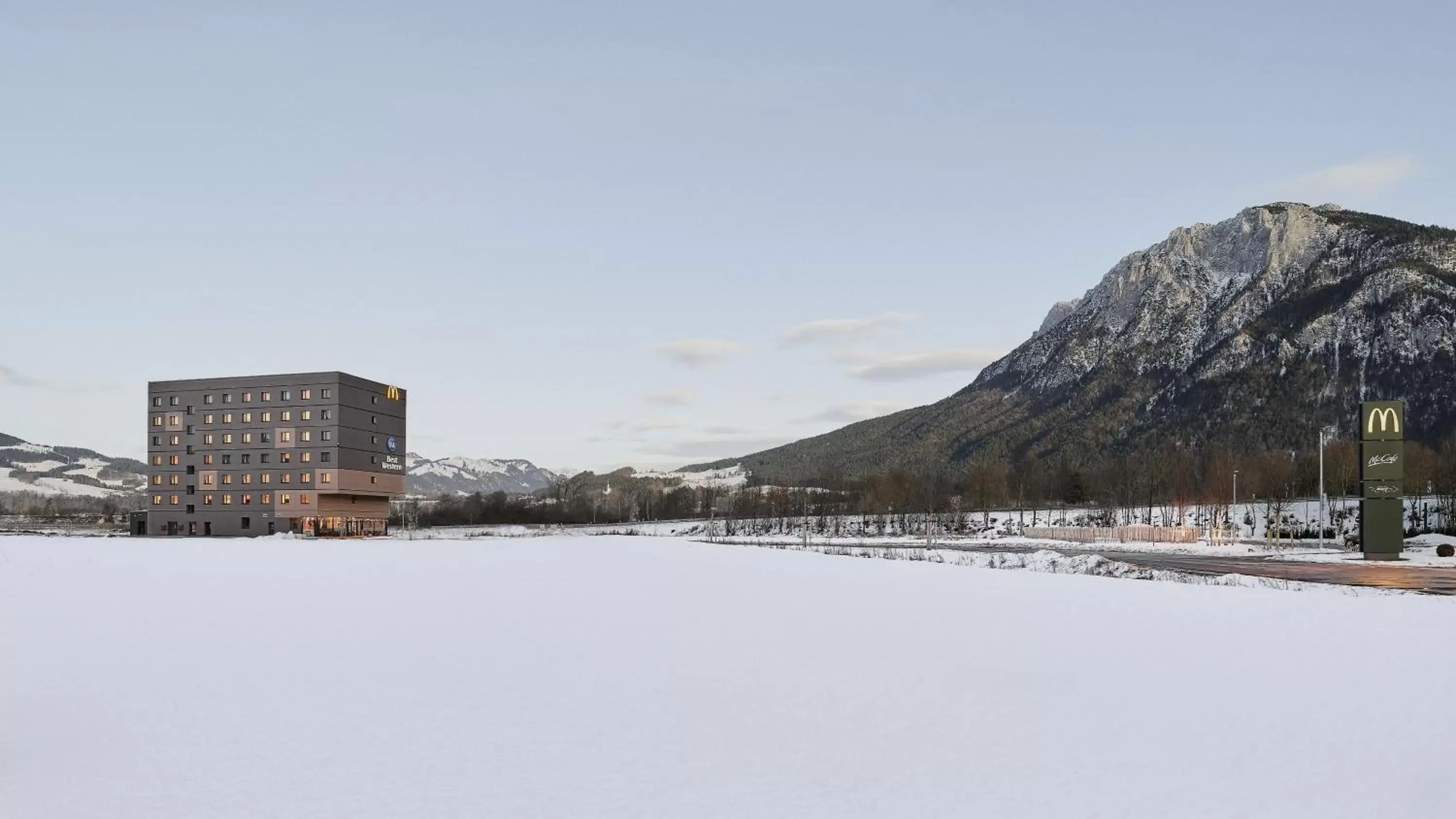 Property building, Winter in Best Western Hotel Kiefersfelden