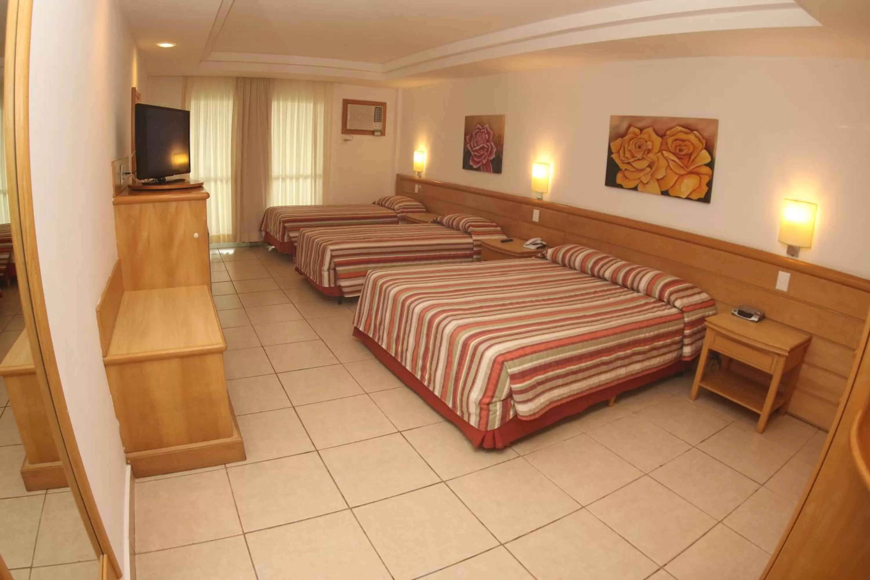 View (from property/room), Bed in Hotel Atlântico Búzios Convention