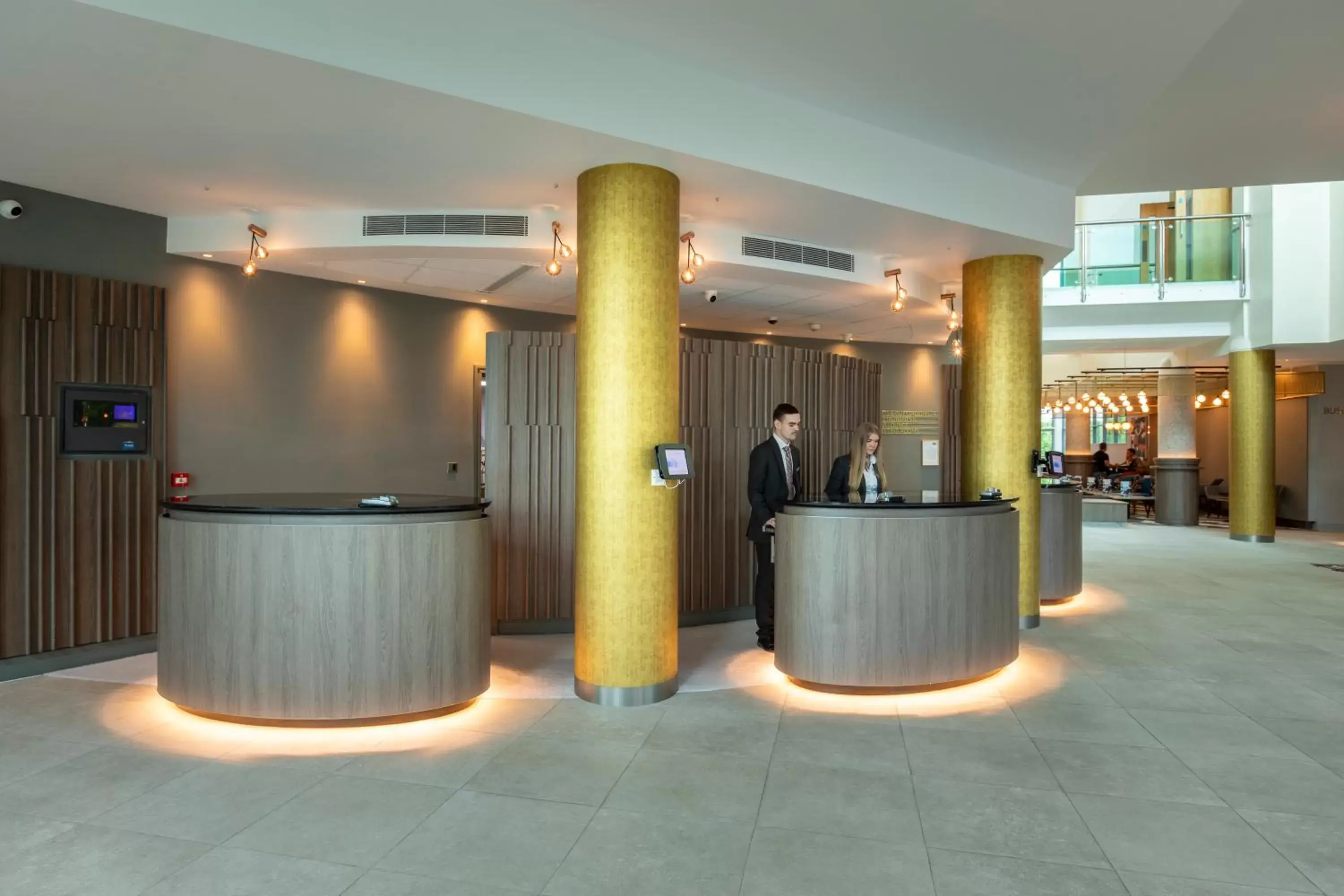 Lobby or reception in Crowne Plaza Birmingham NEC by IHG Lobby or reception in Crowne Plaza Birmingham NEC by IHG