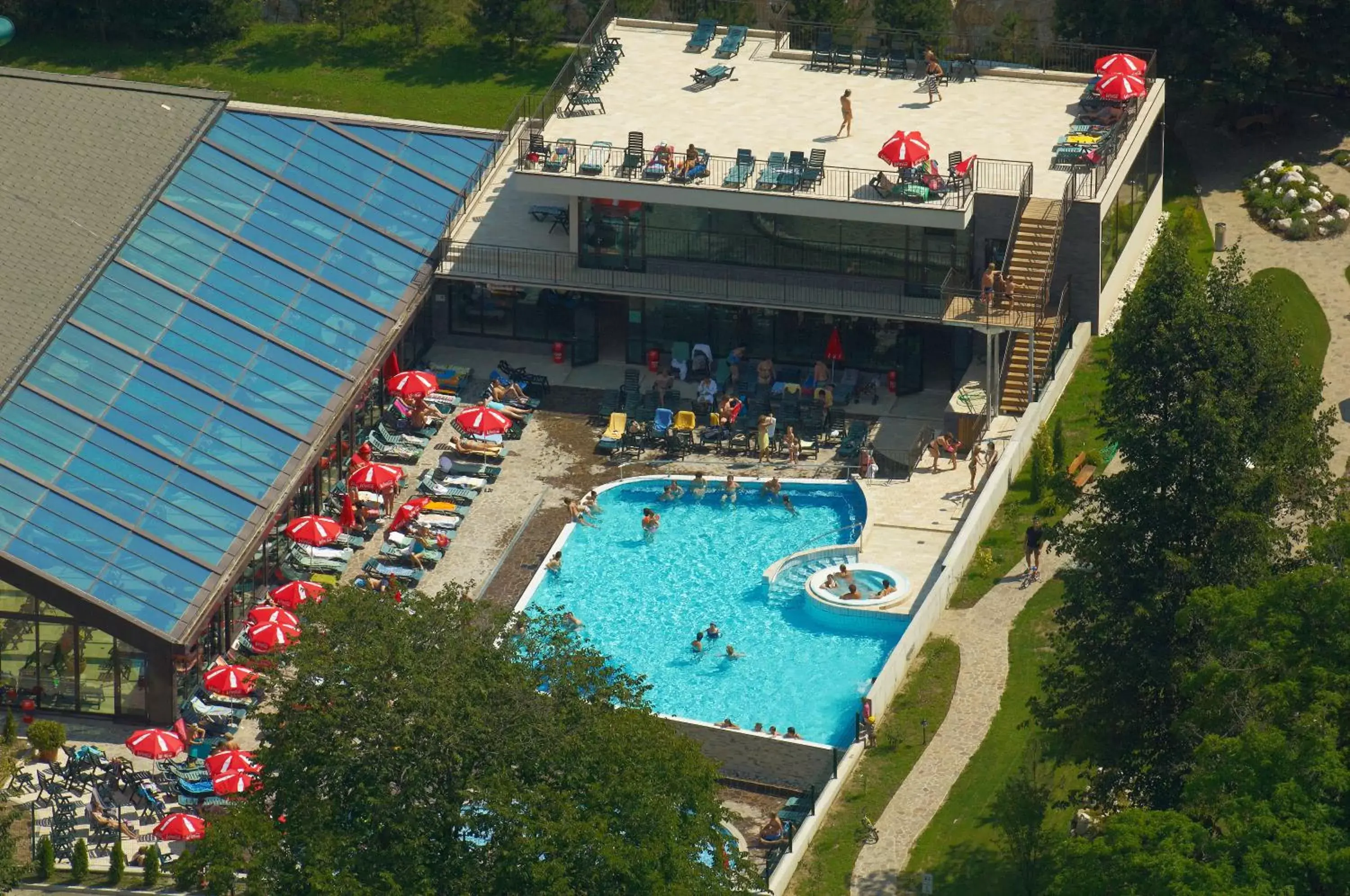 Bird's eye view, Pool View in Bohinj Eco Hotel