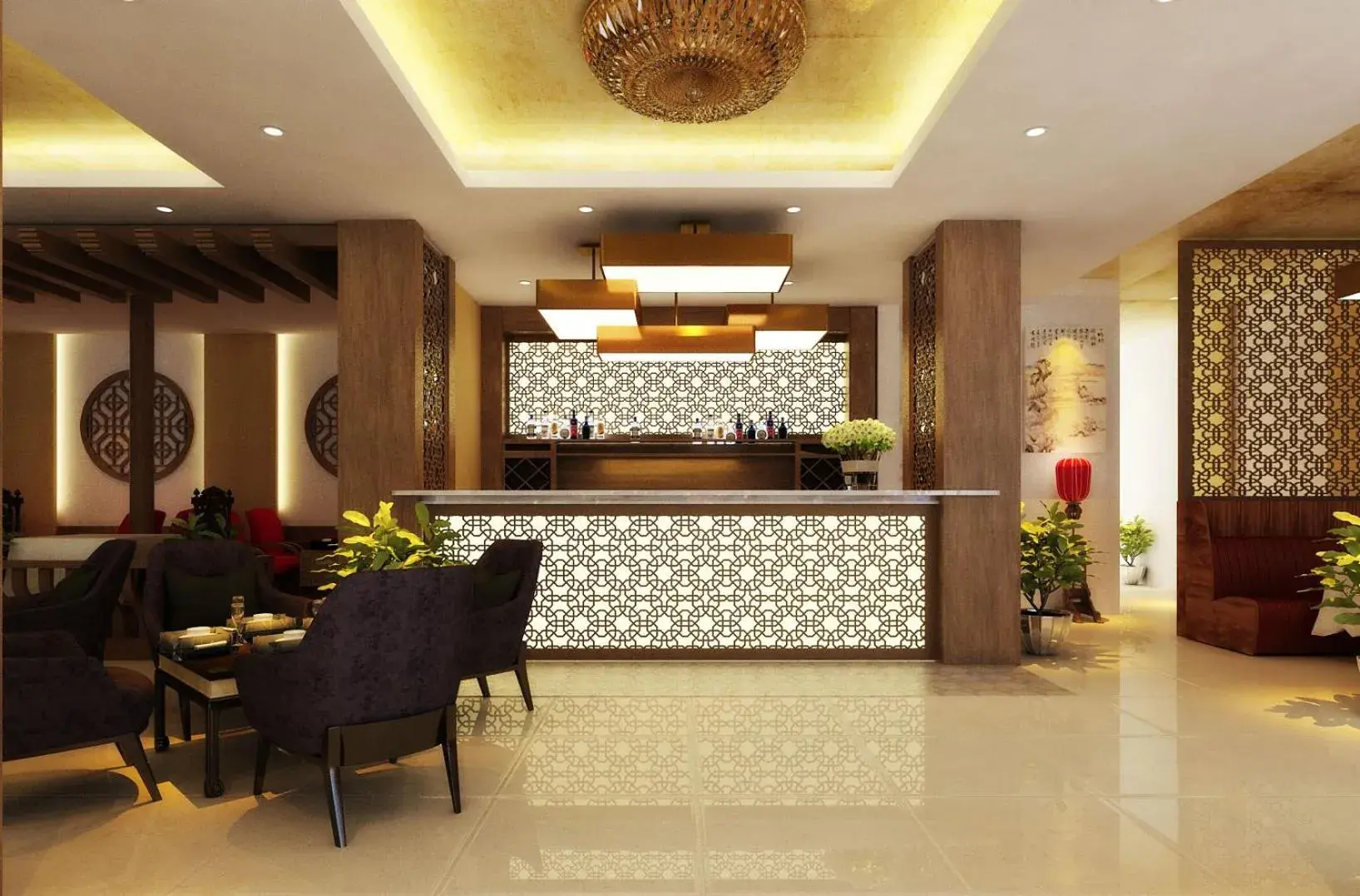 Lobby/Reception in Dong Khanh Hotel