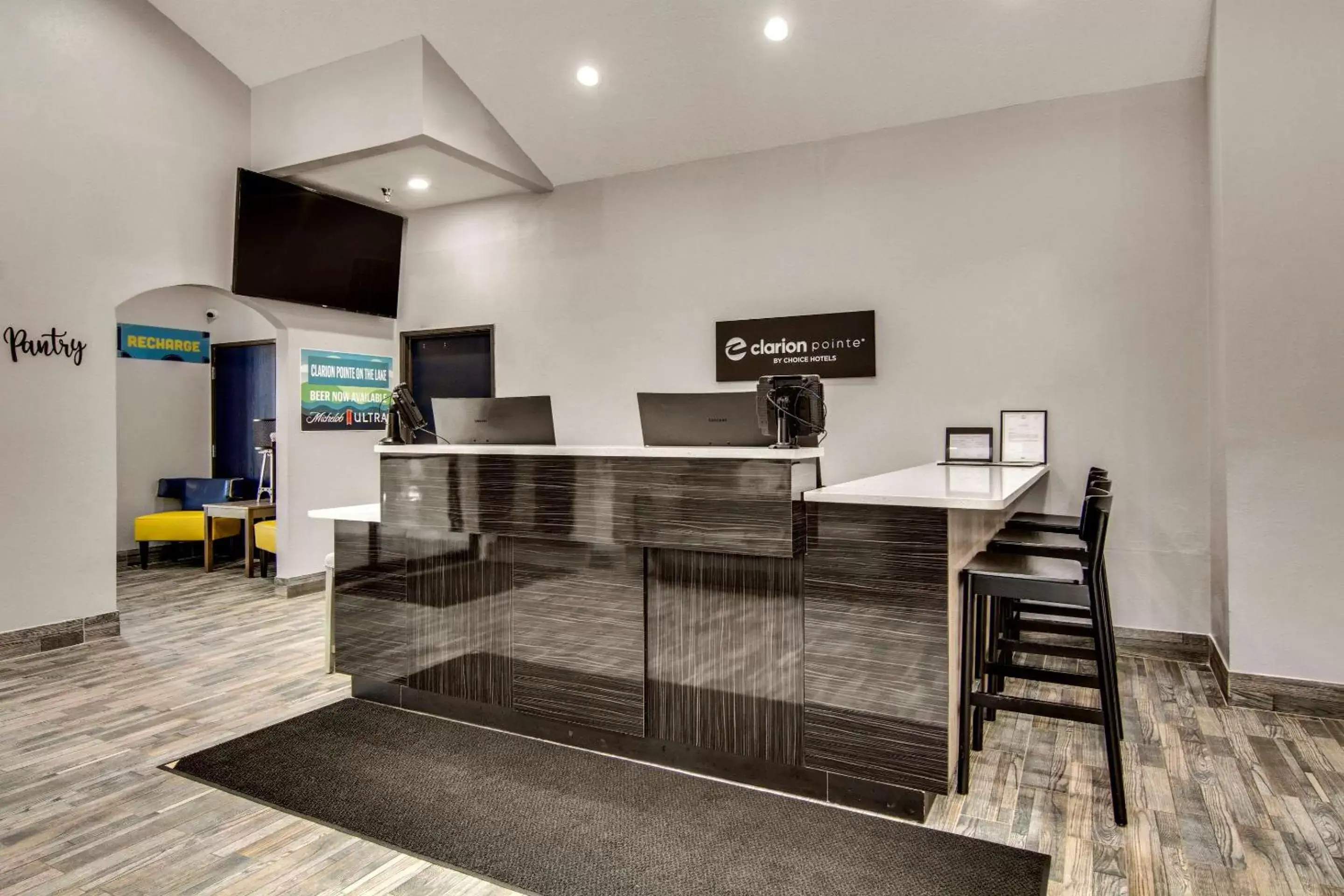 Lobby or reception in Clarion Pointe on the lake Clarksville-South Hill West Lobby or reception in Clarion Pointe on the lake Clarksville-South Hill West