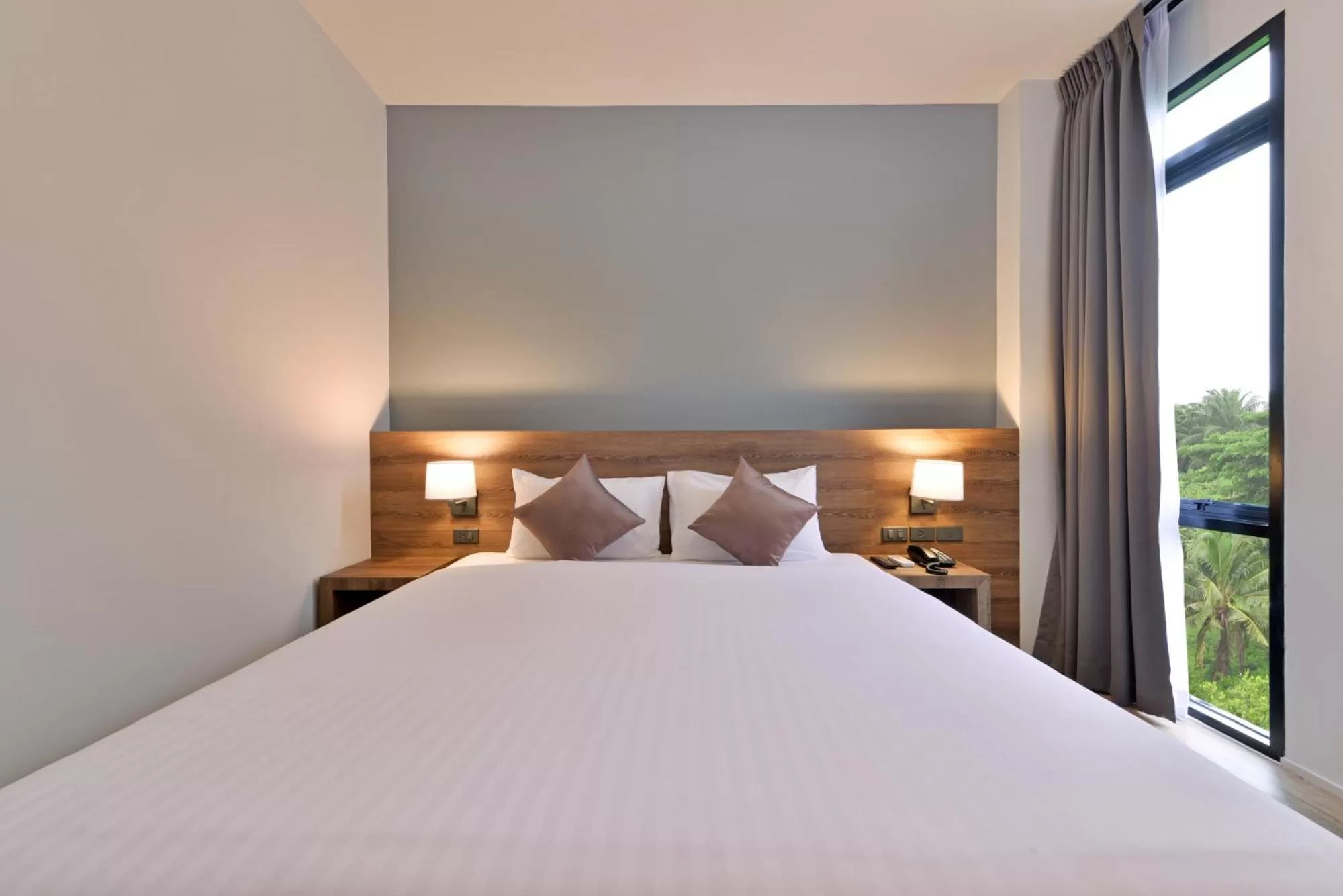 Bed in The Chill at Krabi Hotel