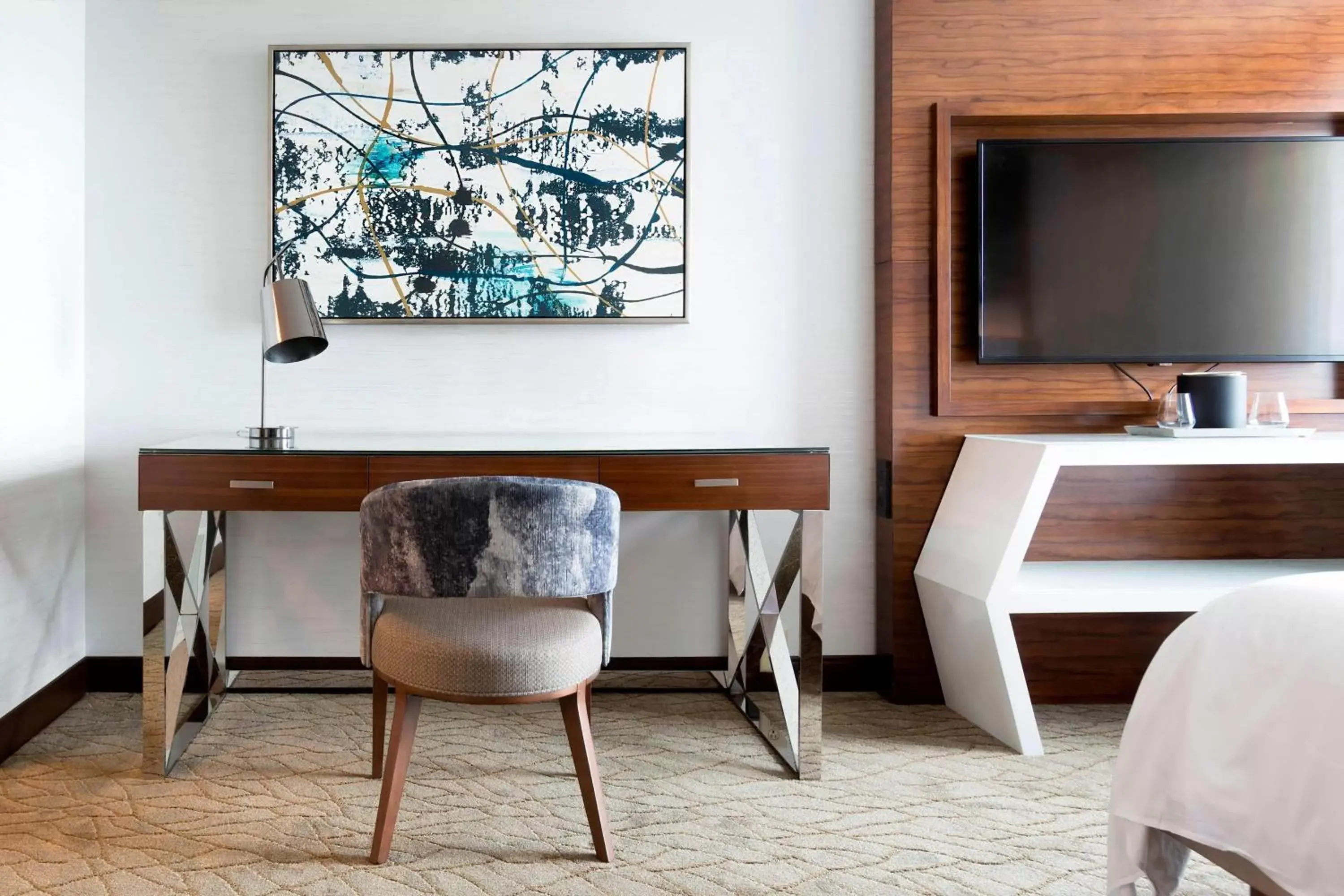 Photo of the whole room, TV/Entertainment Center in Greensboro-High Point Marriott Airport