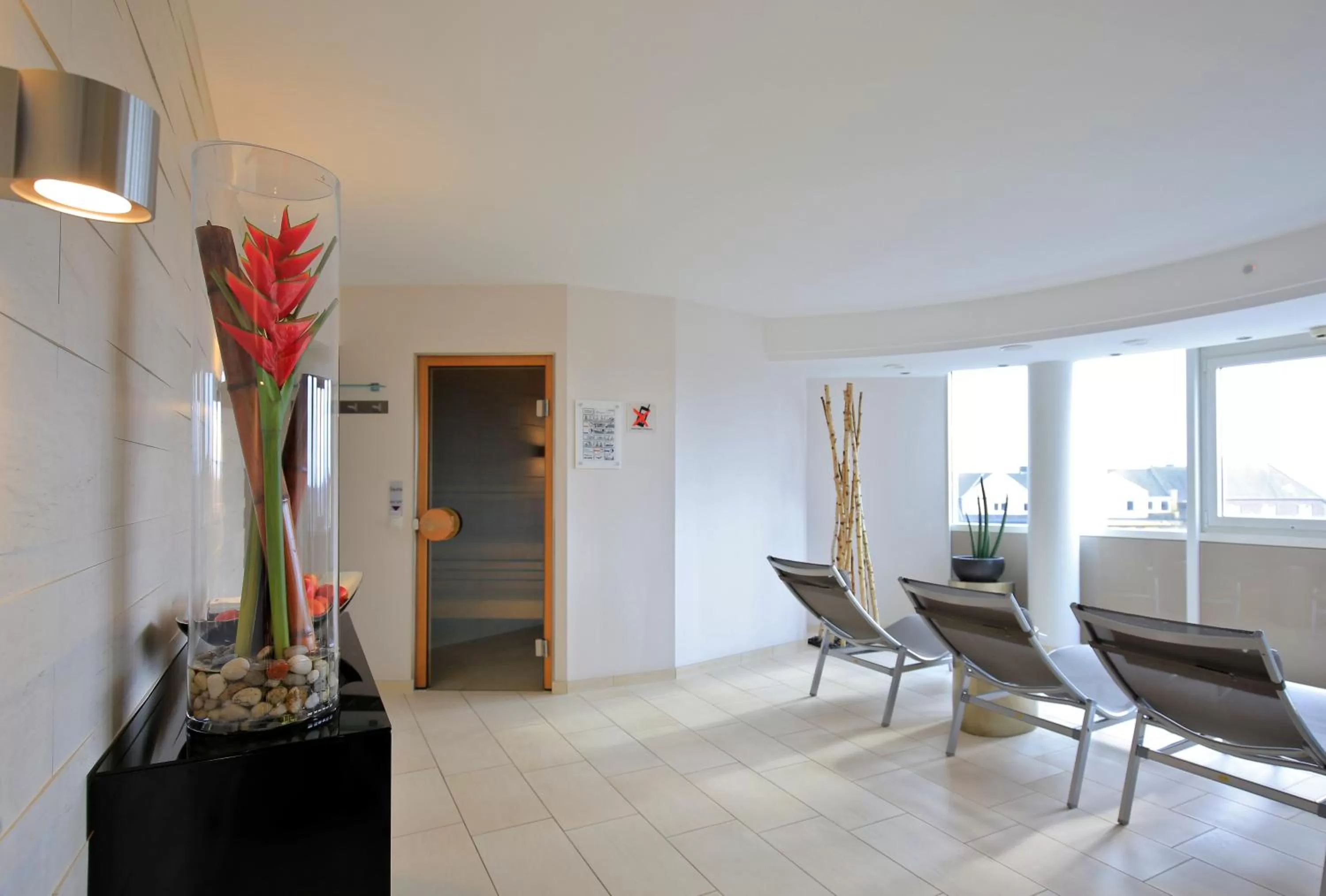 Sauna in Lindner Hotel Dusseldorf Airport, part of JdV by Hyatt