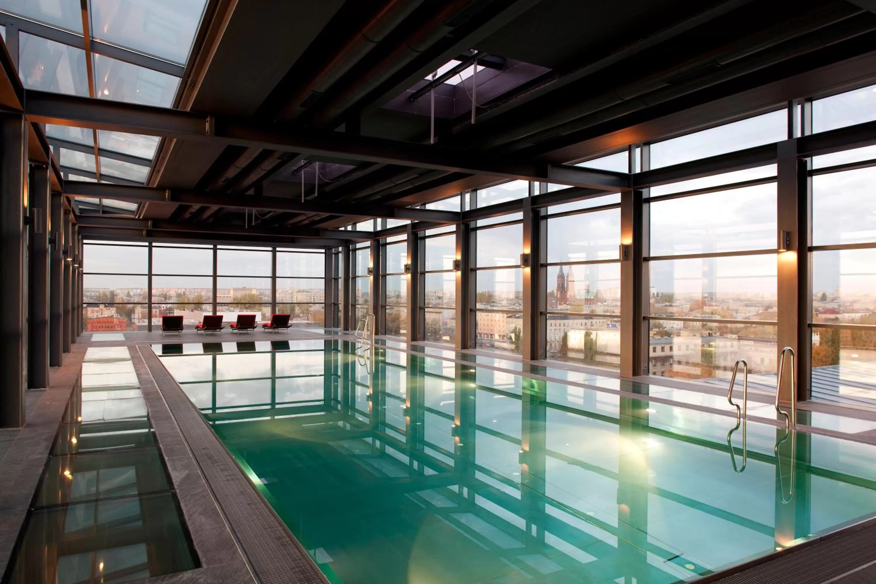 Swimming pool in Vienna House by Wyndham Andel's Lodz