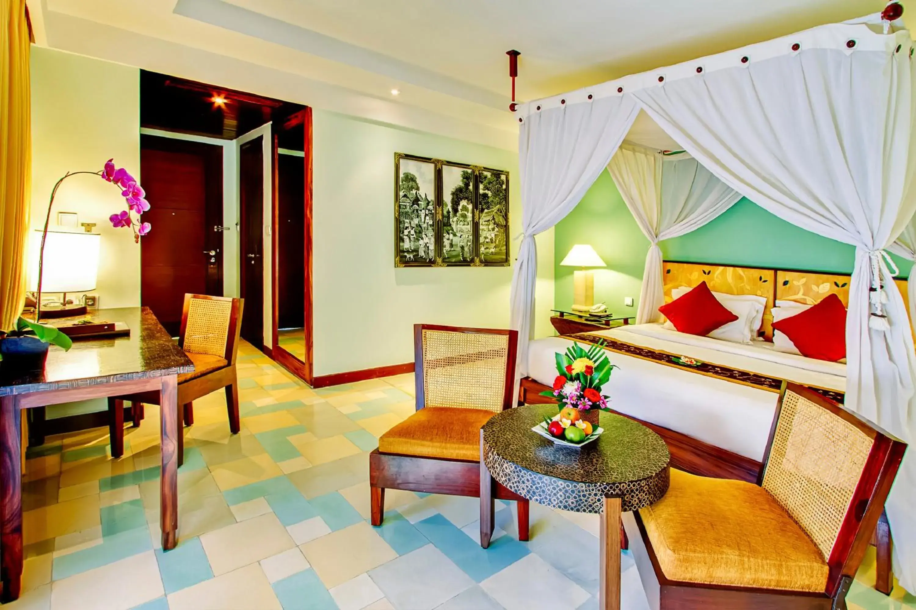 Bedroom, Seating Area in Rama Beach Resort And Villas