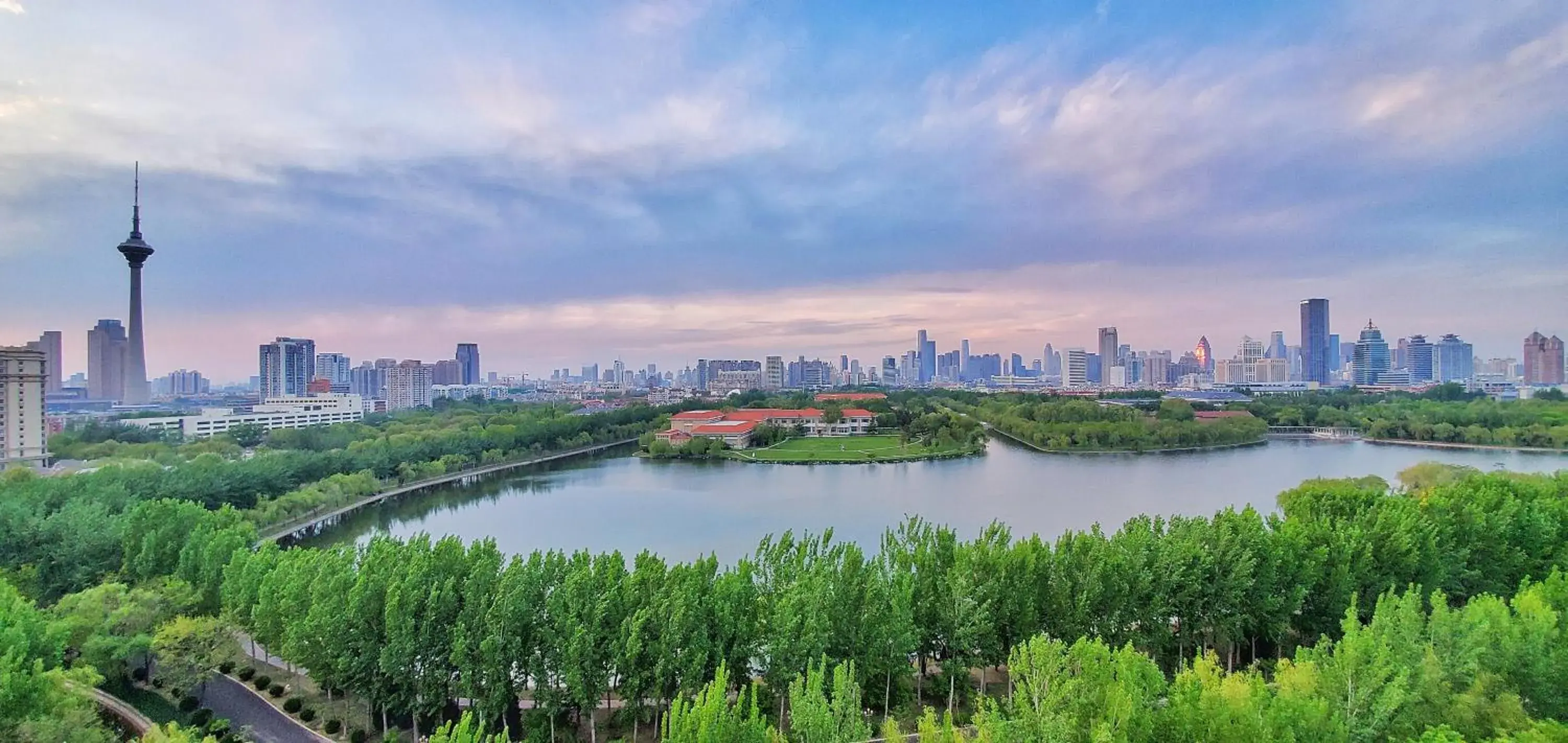 Lake view in Marriott Executive Apartment Tianjin Lakeview