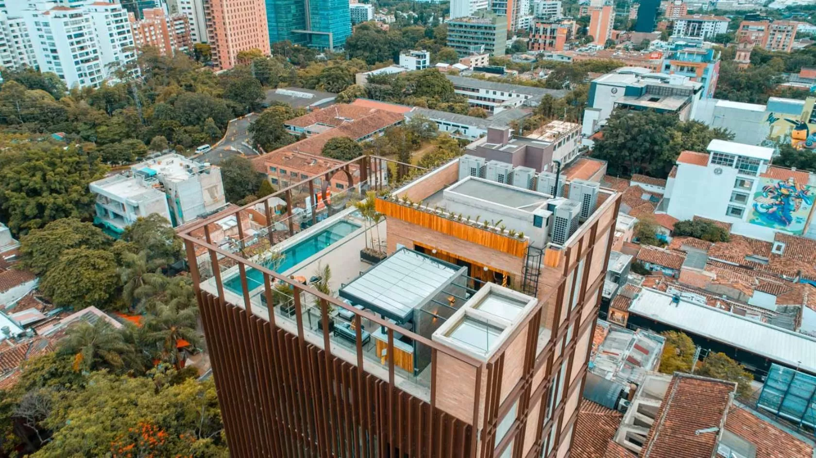Bird's eye view in Hotel Marquee Medellín
