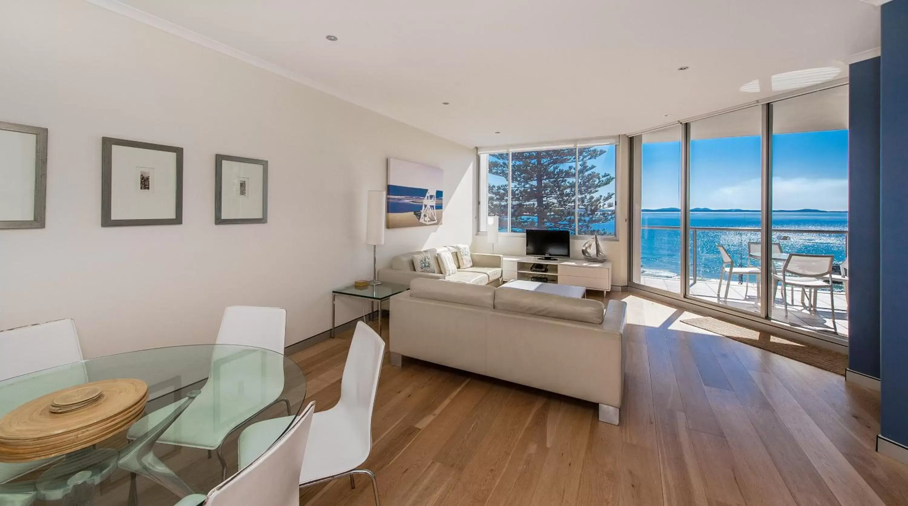 Living room, Dining Area in Sandcastle Apartments