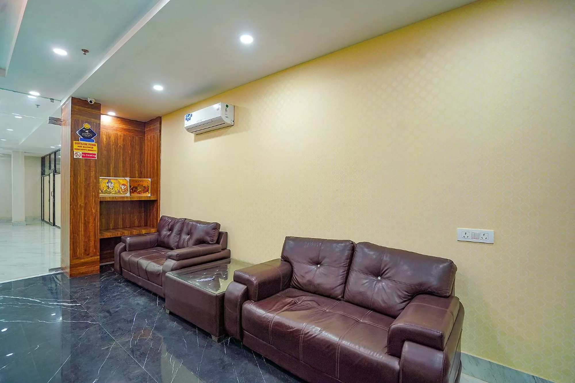 Seating area in FabHotel HC Mohali Inn