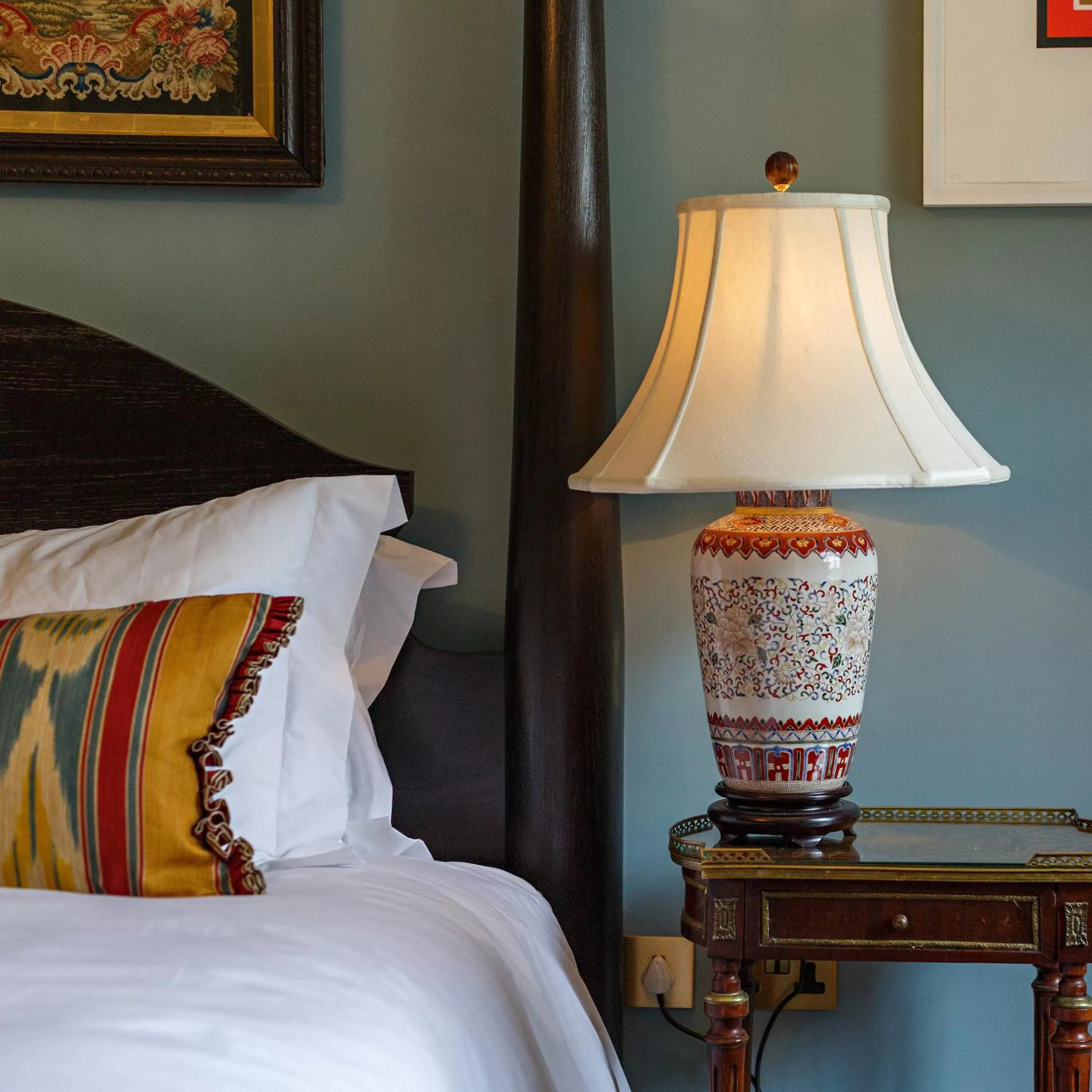 Decorative detail, Bed in The Assembly House in central Norwich