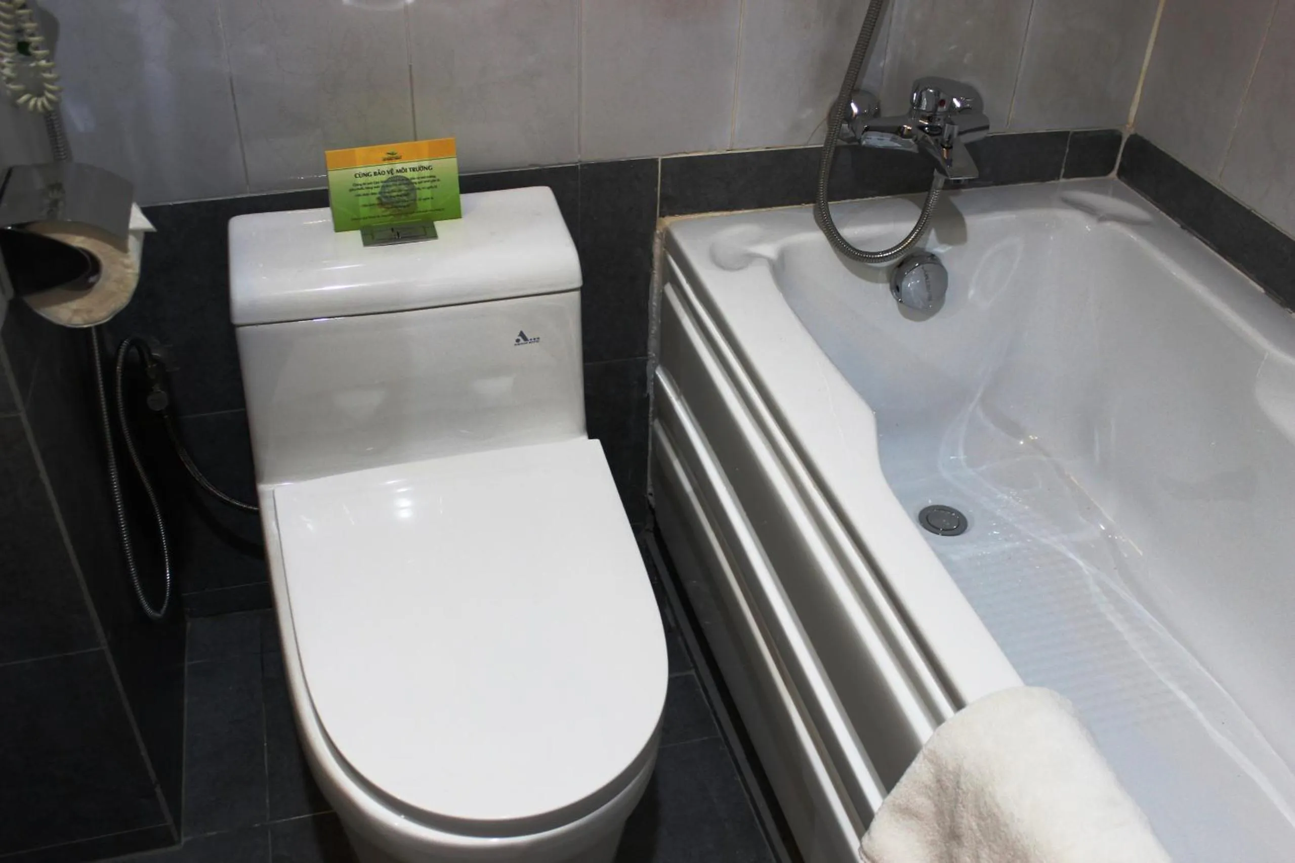 Toilet in Liberty 2 Hotel